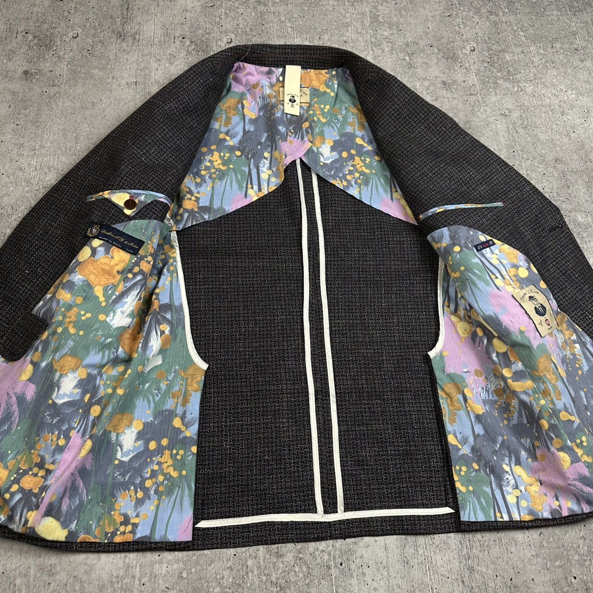 Savile Row Savile Row by Club of Gents Slim Fit Wool Linen Sport Blazer Size 50R - 11 Thumbnail