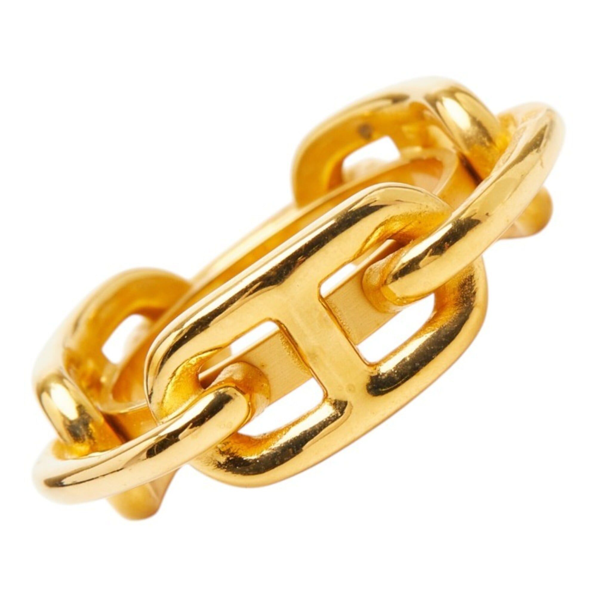 Hermes Hermes Chaine d'Ancre Scarf Muffler Ring Gold Plated Women's HERMES Size ONE SIZE - 1 Thumbnail