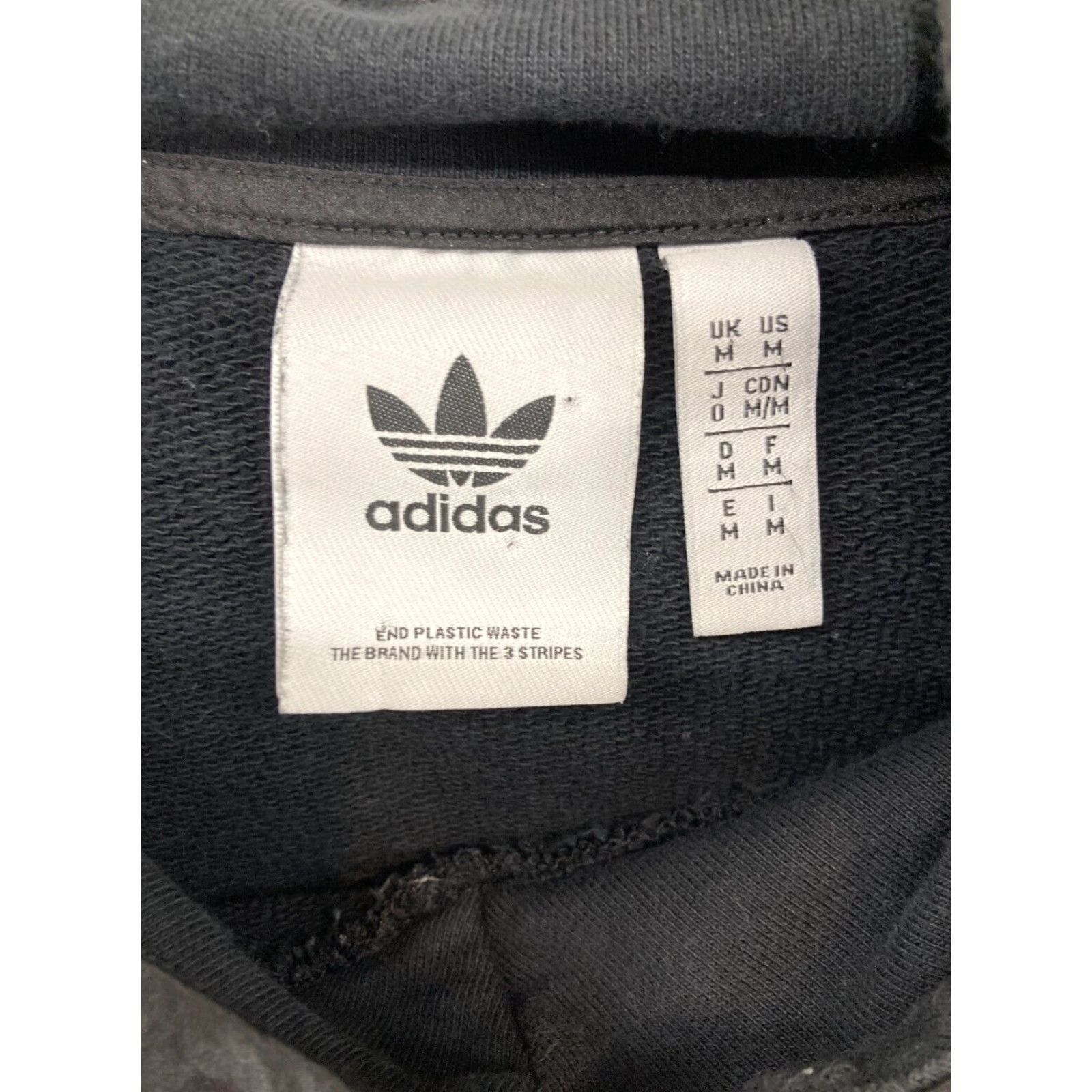 Adidas Adidas Men's Hoodie Medium Black Embroidered Athletic Pullover Size US M / EU 48-50 / 2 - 6 Thumbnail