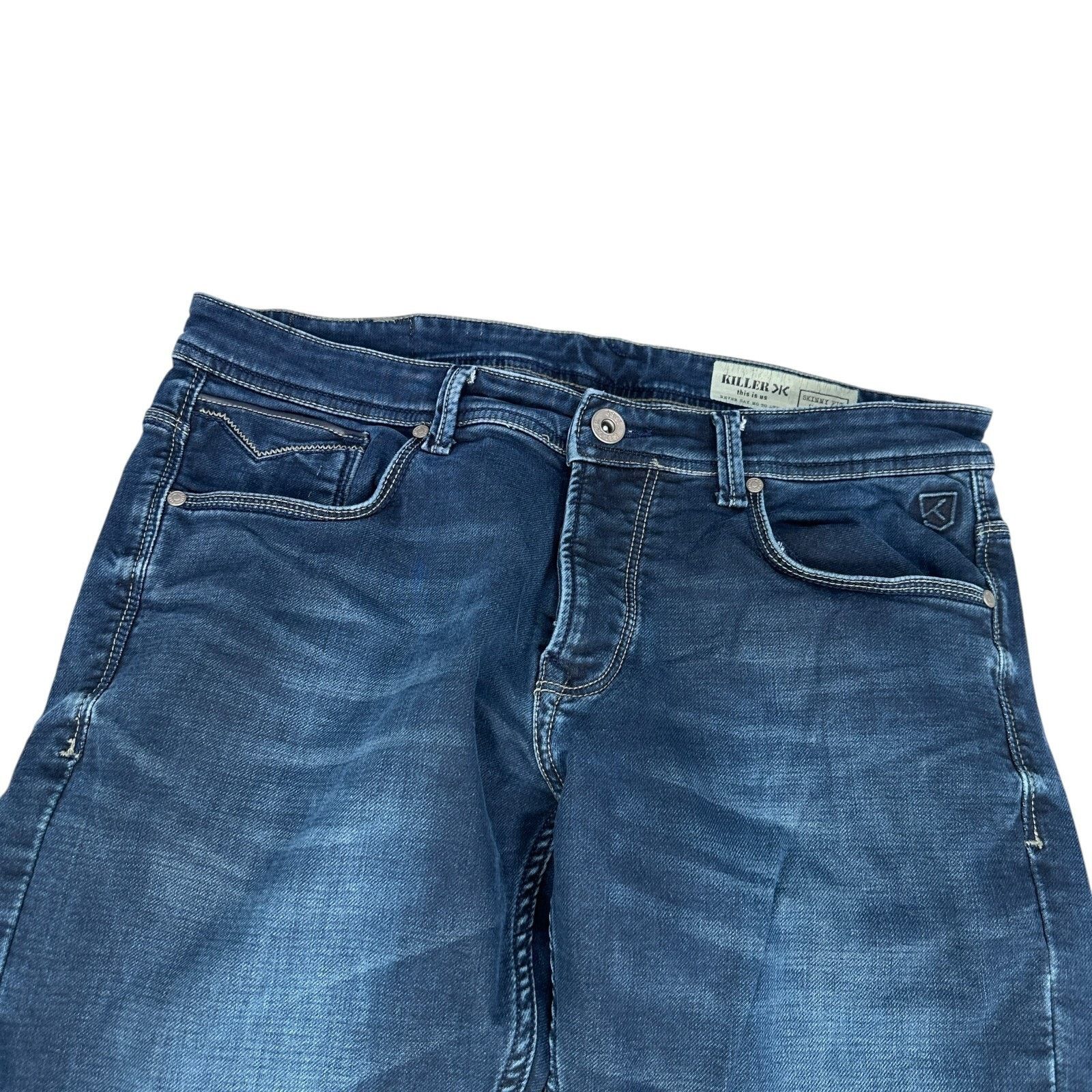 Other Killer Skinny Fit Jeans Men 36 Blue Cotton Stretch 5-Pockets Size US 36 / EU 52 - 3 Thumbnail