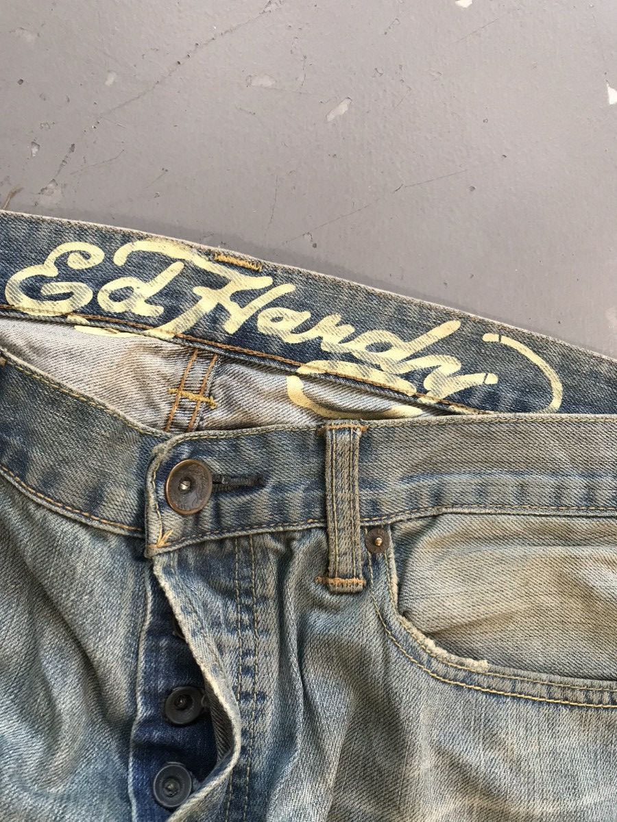 Christian Audigier × Ed Hardy × Vintage Vintage Edhardy SpellOut printed snake 🐍 embroidered denim Size US 36 / EU 52 - 5 Thumbnail