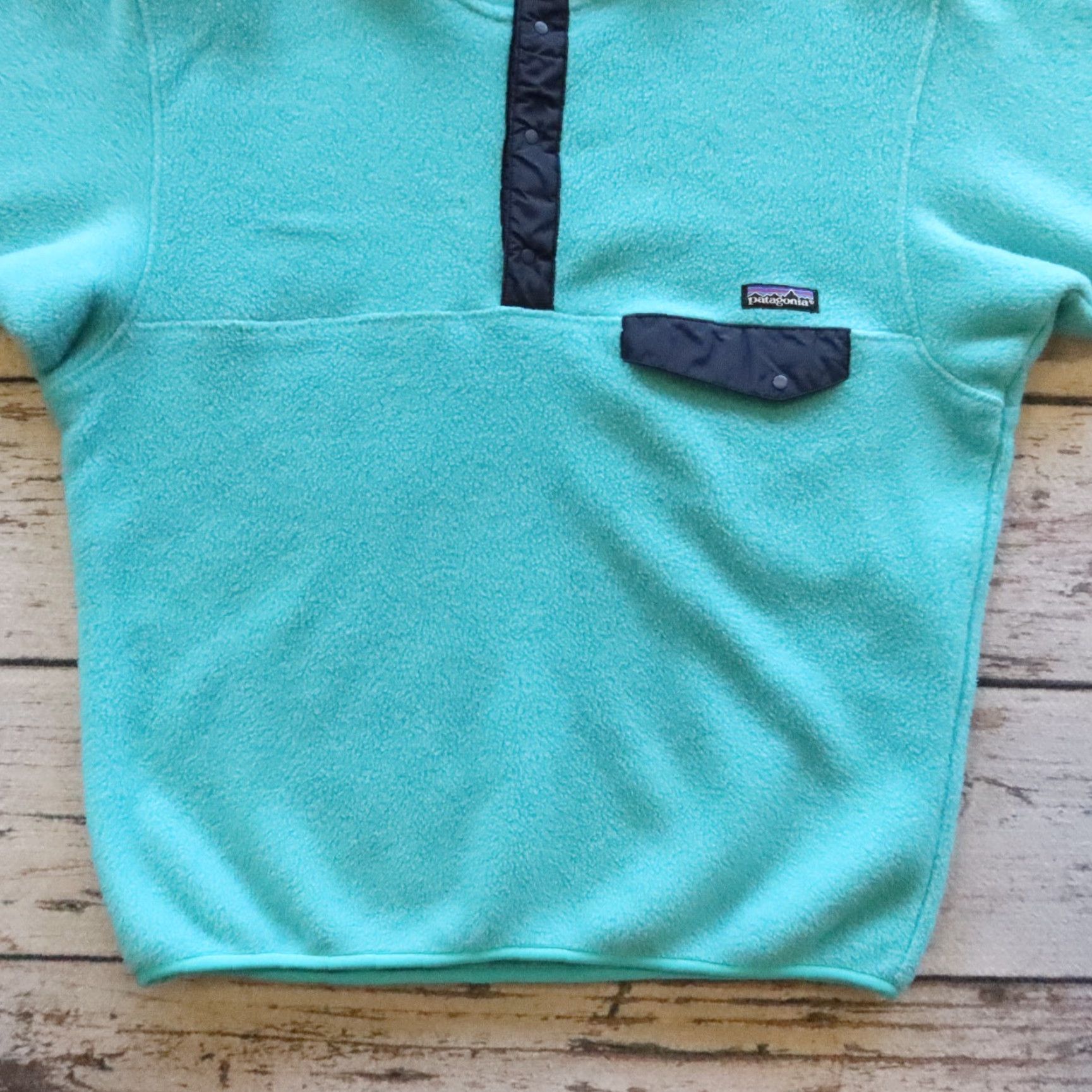 Patagonia VINTAGE Patagonia Snap-T Fleece Pullover Men M Teal 90s USA Shirt Sweater Size US M / EU 48-50 / 2 - 3 Thumbnail