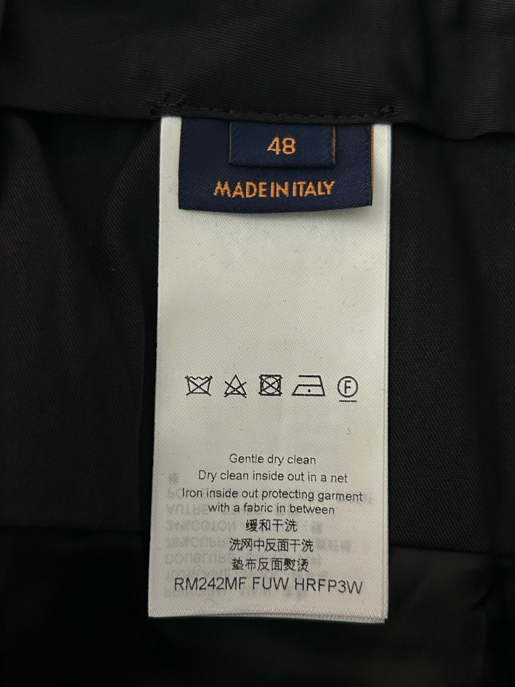 Louis Vuitton Louis Vuitton Black Crystal Monogram Trousers Size 34S - 3 Thumbnail