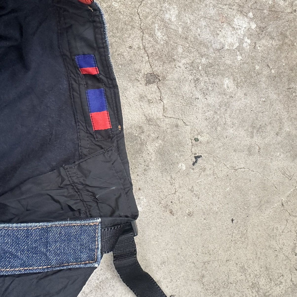 Marithe + Francois Girbaud Flare jeans and nylon A6 Japanese parachute pants Size 27" / US 4 / IT 40 - 12 Thumbnail