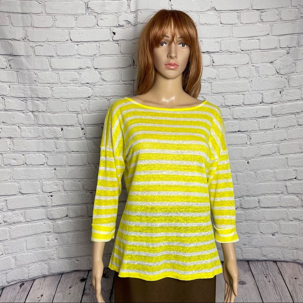 Lauren Ralph Lauren New Lauren Ralph Lauren Linen Yellow White Striped 3/4 Slee Size M / US 6-8 / IT 42-44 - 1 Thumbnail