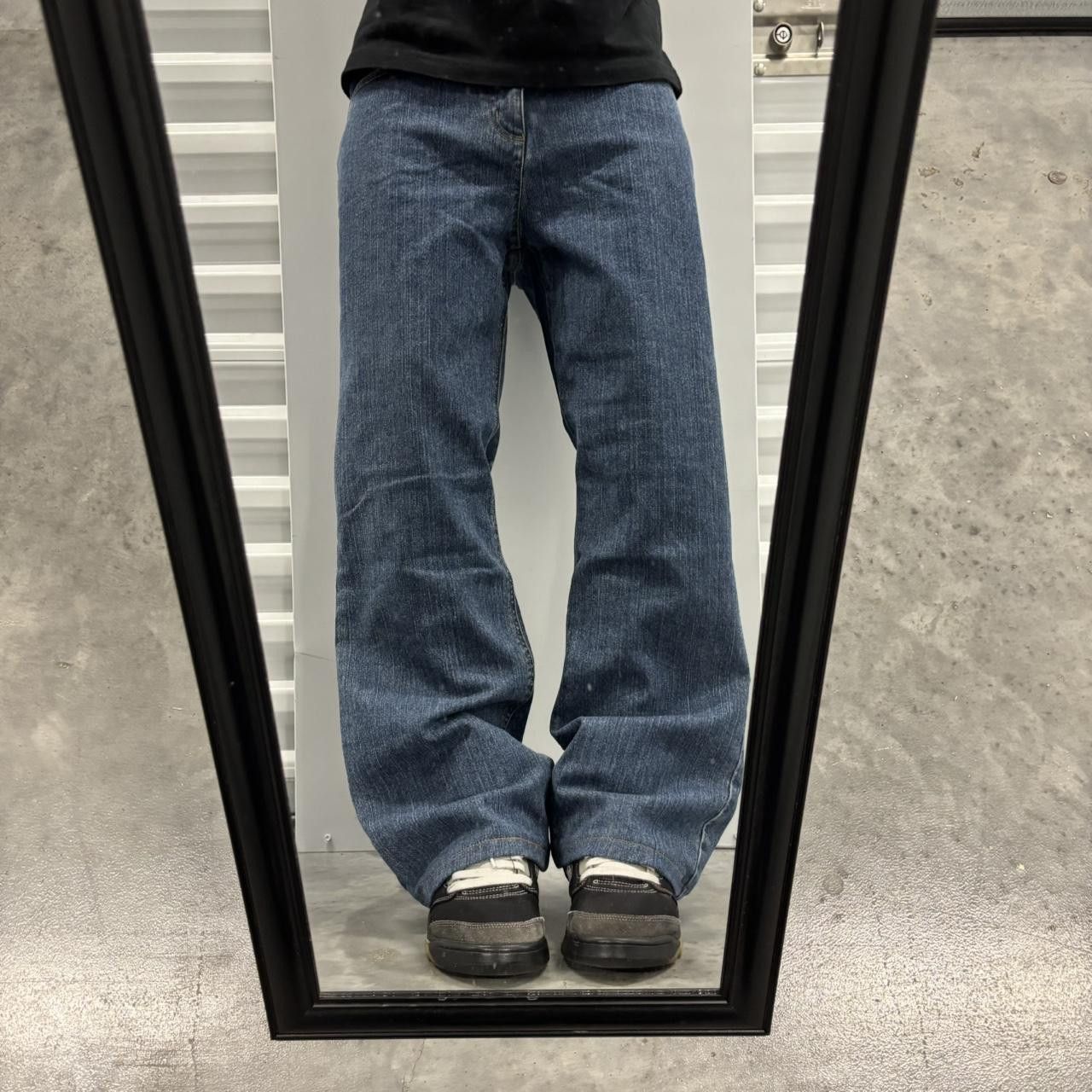 Japanese Brand × Vintage Crazy Vintage Y2K/2000s Grunge Dark Wash Essential Denim Jeans! Size US 34 / EU 50 - 1 Thumbnail