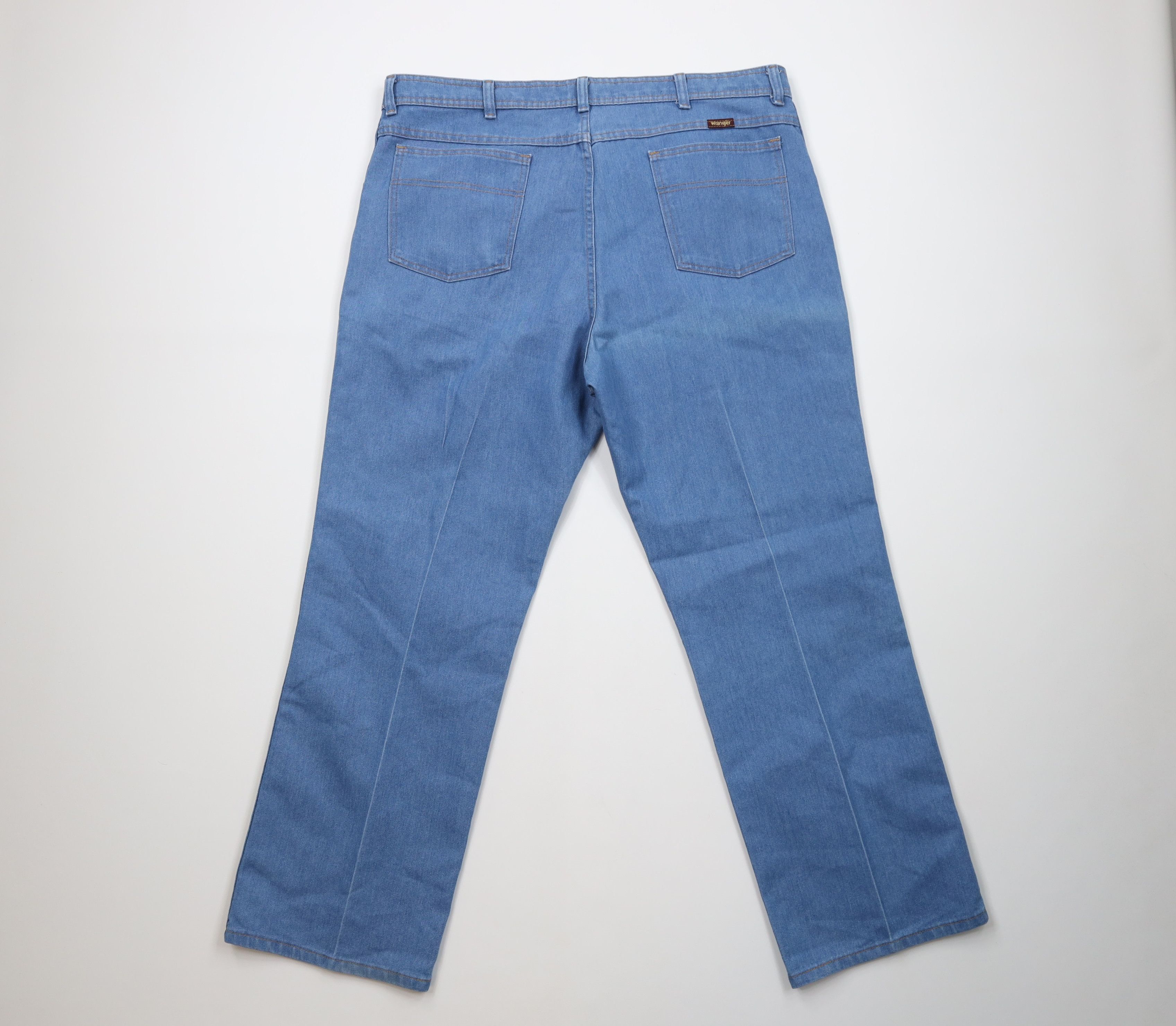 Wrangler Vintage 90s Y2K Wrangler Wide Leg Western Denim Jeans Blue Size US 40 / EU 56 - 9 Thumbnail