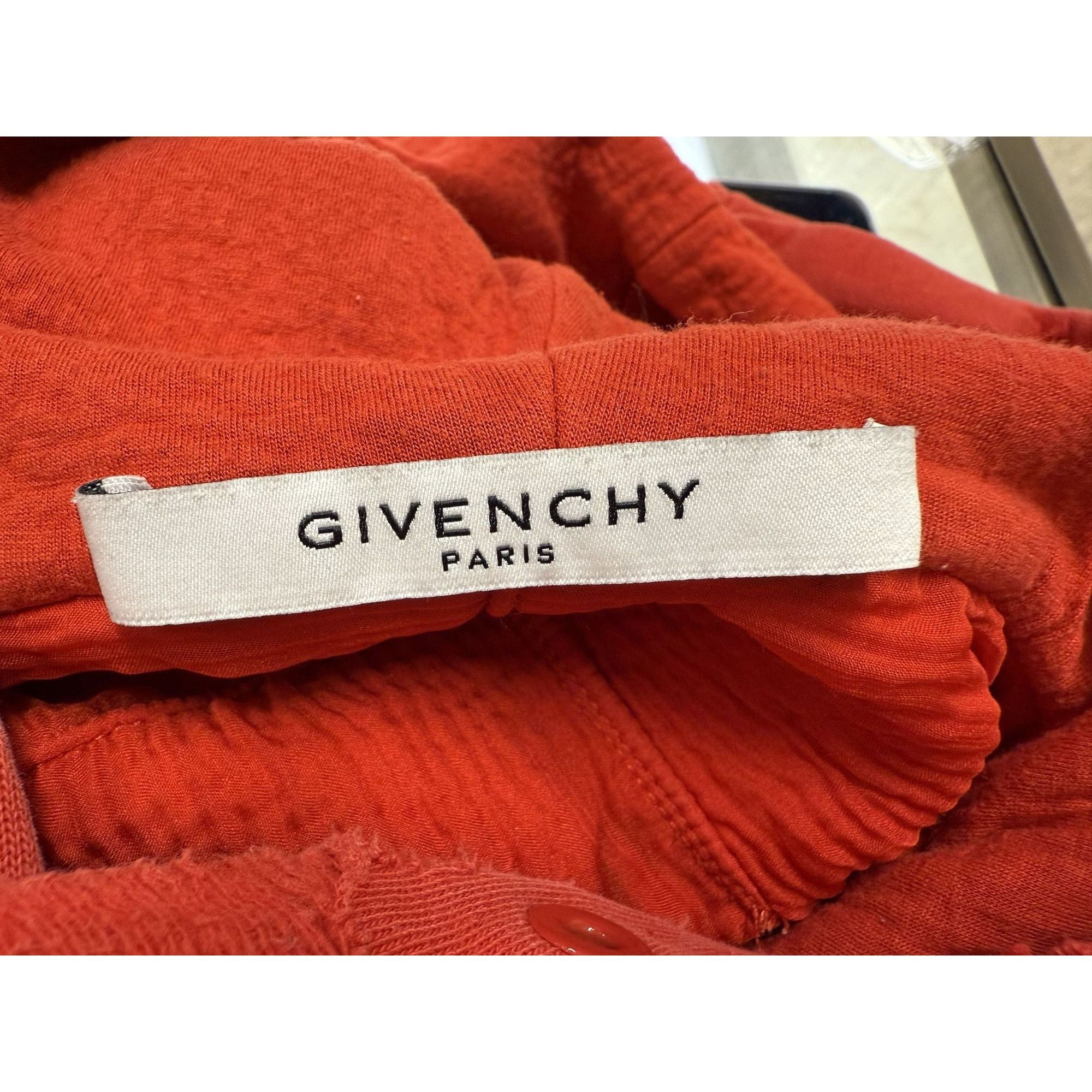 Givenchy Givenchy Paris Distressed Red Hoodie L 100% Cotton Polyester Size L / US 10 / IT 46 - 3 Thumbnail