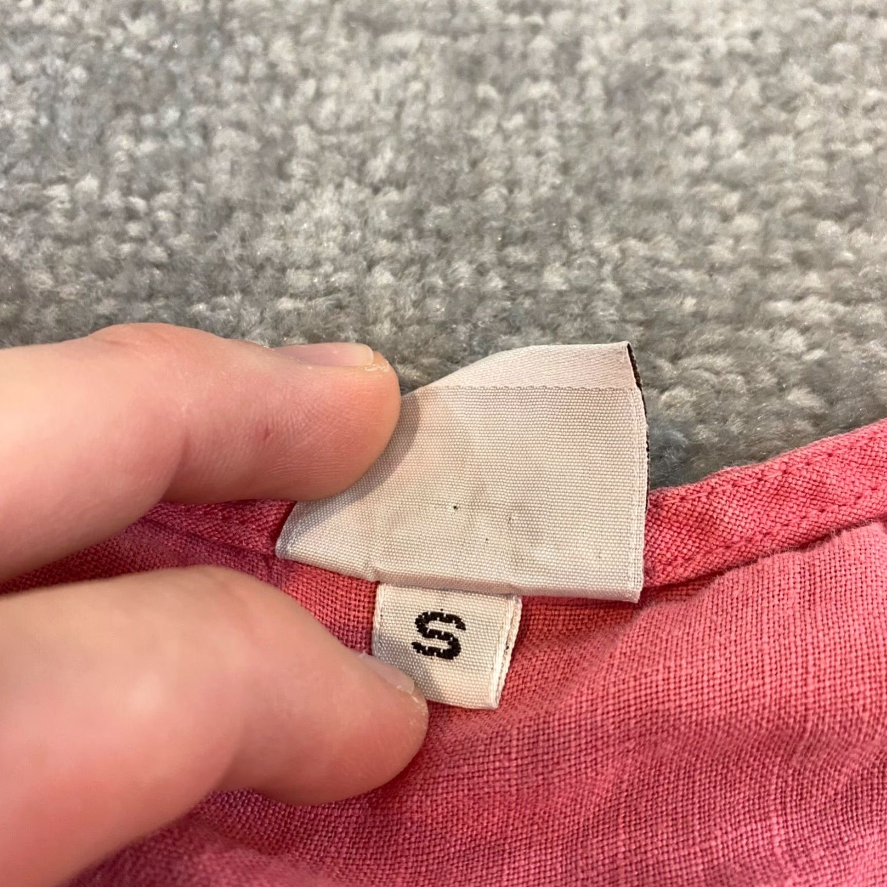 Pinko Et Lois Top Women Pink Blouse Shirt 3/4 Sleeve Linen Shirt Casual Women Small Pink 100% Linen Lagenlook Blouse Shirt Casual Size S / US 4 / IT 40 - 3 Thumbnail