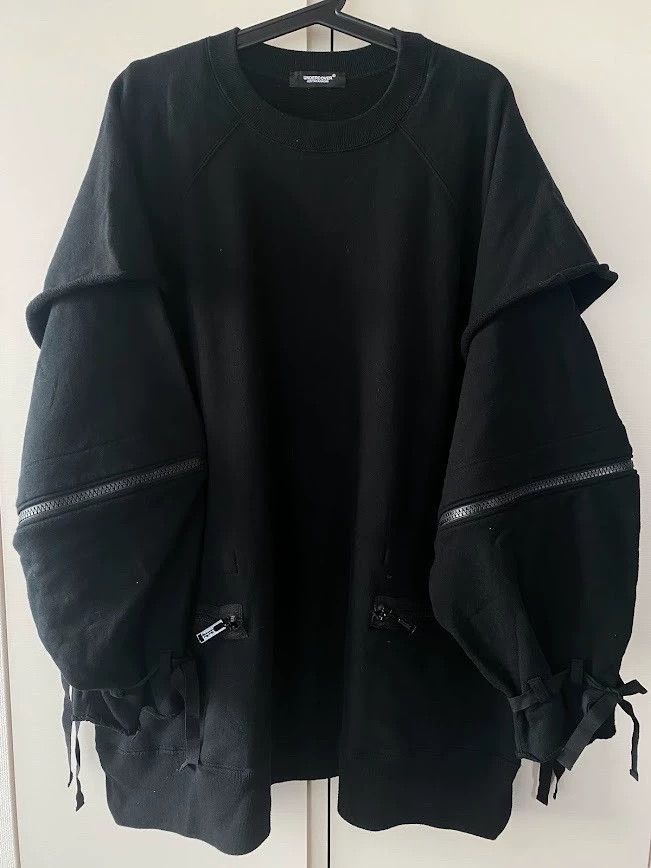 Undercover undercover Zipper-destroying sweatshirt 2502-Nextarrow Size US XL / EU 56 / 4 - 1 Thumbnail