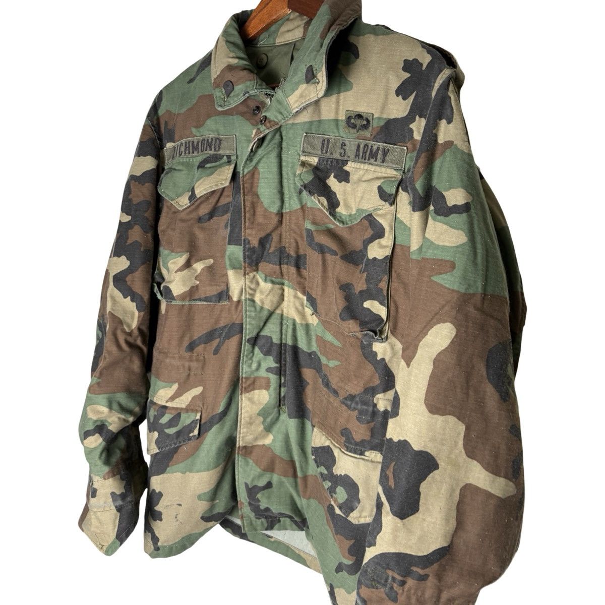 Other US Army M65 Field Jacket Small Reg Woodland Camo Cold Weathr Size US S / EU 44-46 / 1 - 2 Thumbnail