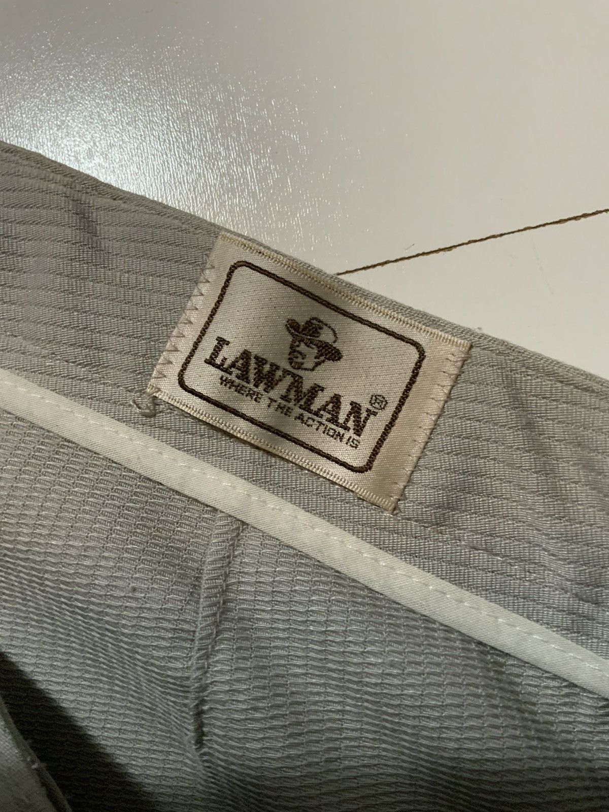 Vintage Vintage 70s LAWMAN Action Is Flare Western Wide Leg Pants Size US 32 / EU 48 - 3 Thumbnail