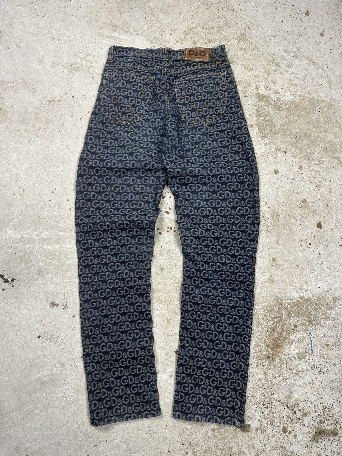 Dolce & Gabbana 2001 Dolce & Gabbana Monogram DG Jeans Denim Pants Size 29" - 1 Thumbnail