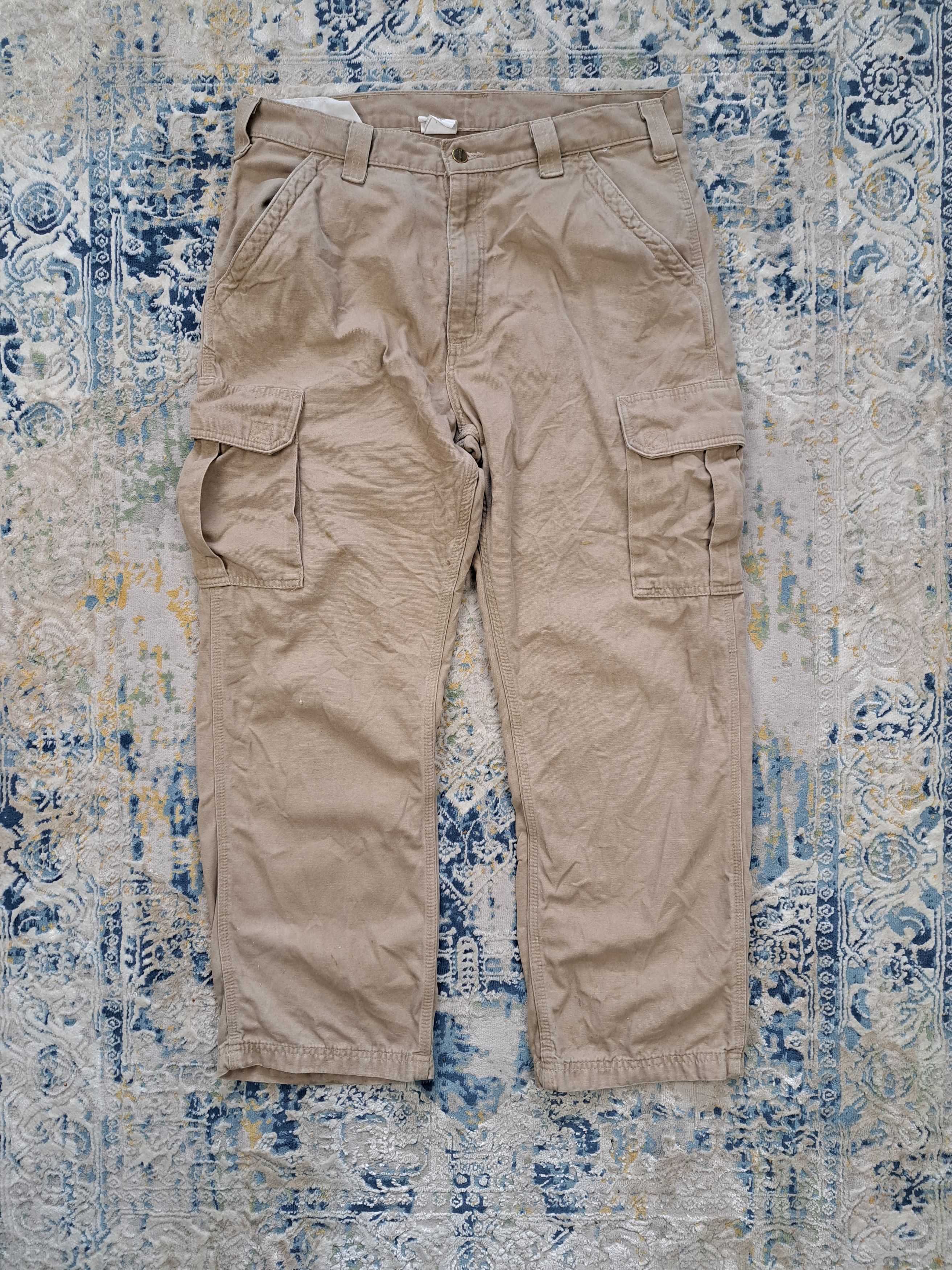 Carhartt Vintage 2006 Carhartt B182 GKH Cargo Pants Distressed Size US 36 / EU 52 - 6 Thumbnail