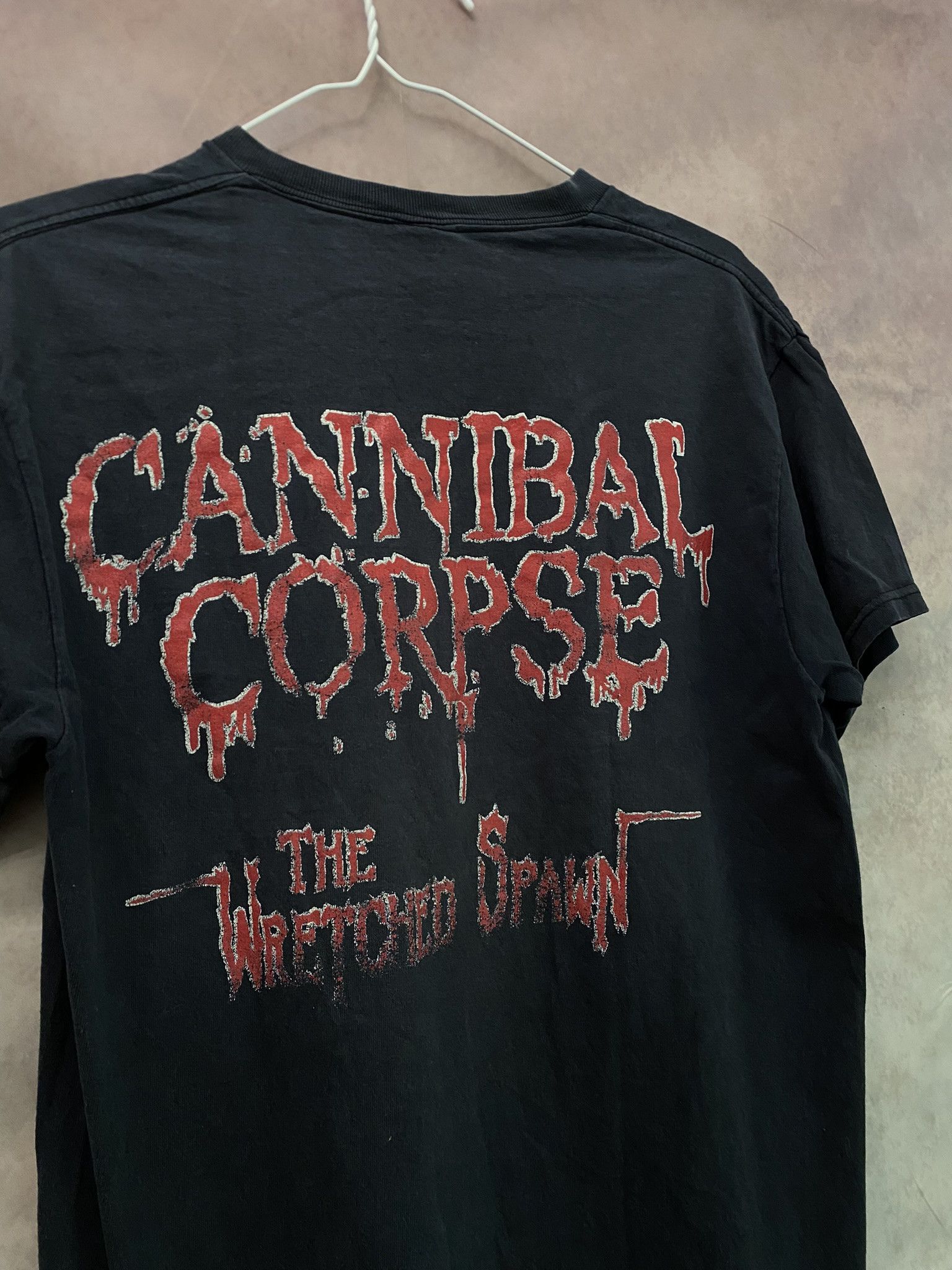 Band Tees Cannibal Corpse Wretched Spawn Rock Tee Vintage Size US L / EU 52-54 / 3 - 4 Thumbnail
