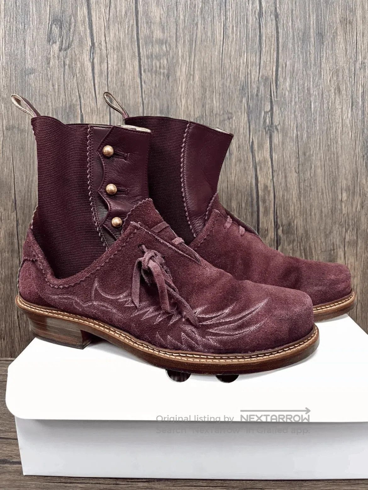 Number (N)ine Sz 10 Number Nine 09SS Suede Boots. Size US 10 / EU 43 - 4 Thumbnail