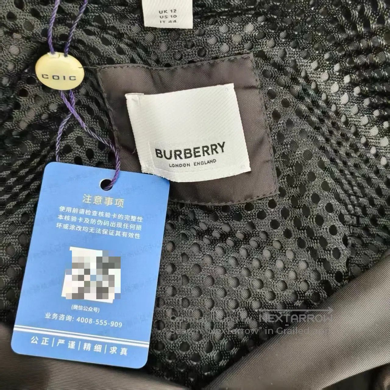 Burberry Burberry Black Kensington Taffeta Windbreaker| Size M / US 6-8 / IT 42-44 - 2 Thumbnail