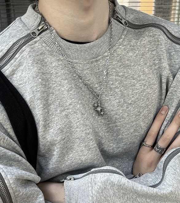 Japanese Brand × Jewelry Star pendant chain retro punk necklace aesthetic Size ONE SIZE - 3 Thumbnail
