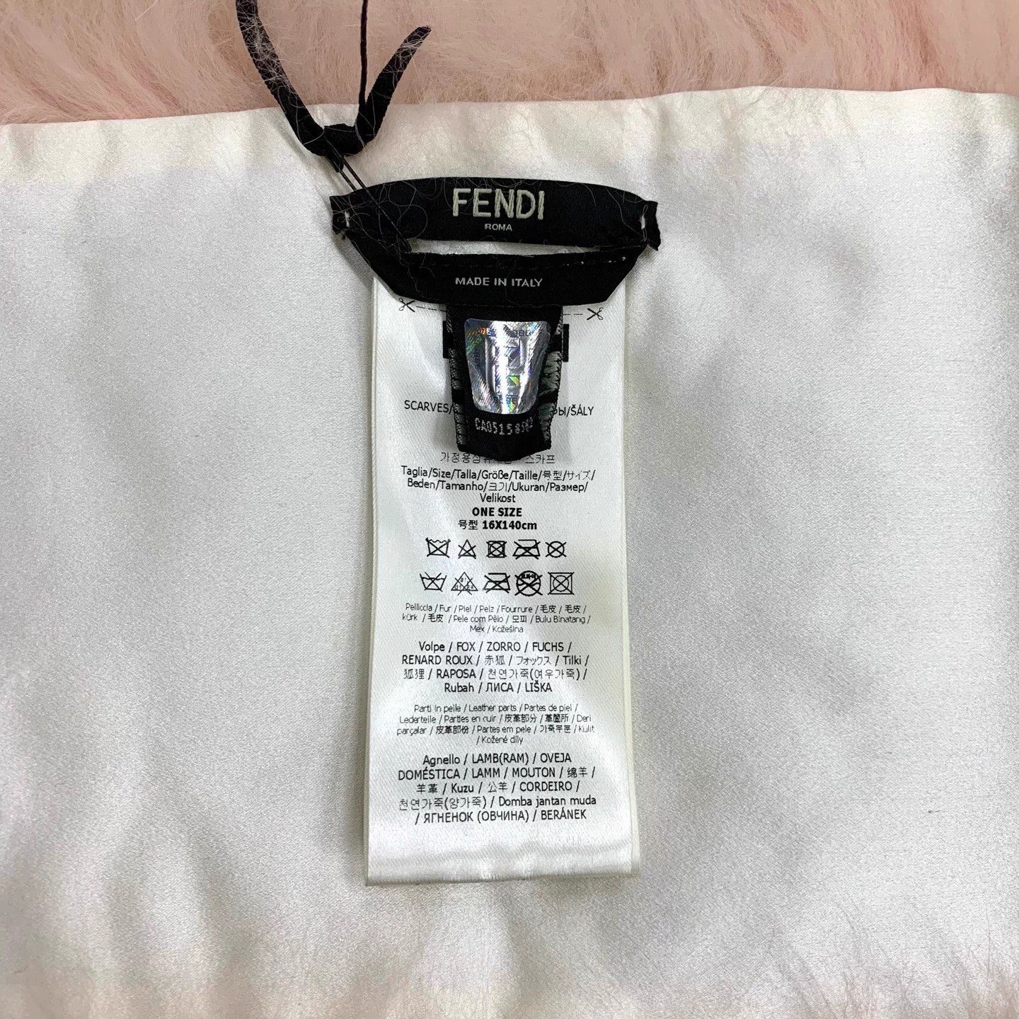 Fendi Fendi Red Fox Fur Neck Warmer Scarf 16x140cm Size ONE SIZE - 5 Thumbnail
