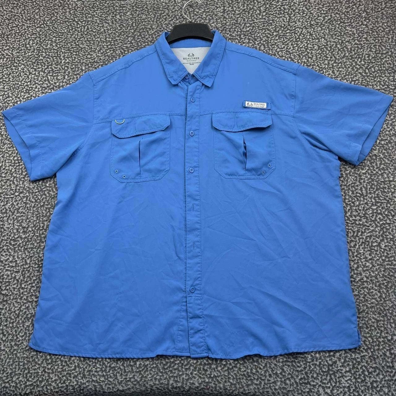 Realtree Realtree Shirt Men Blue Fishing Button Up Pockets 2XL Size US XXL / EU 58 / 5 - 1 Thumbnail