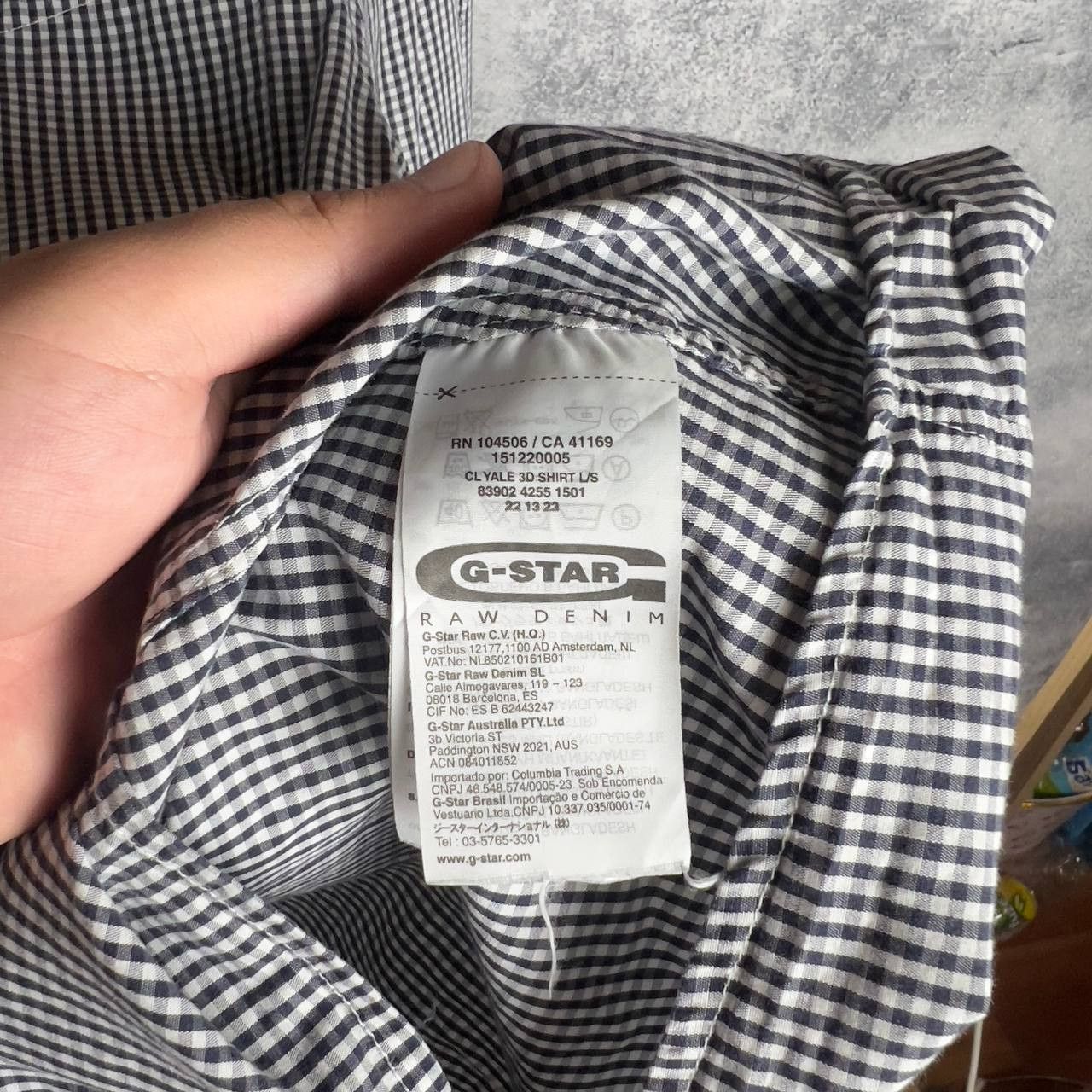 G-Star G Star Raw Shirt Plaid Men's Size M Long Sleeve` Size US M / EU 48-50 / 2 - 5 Thumbnail