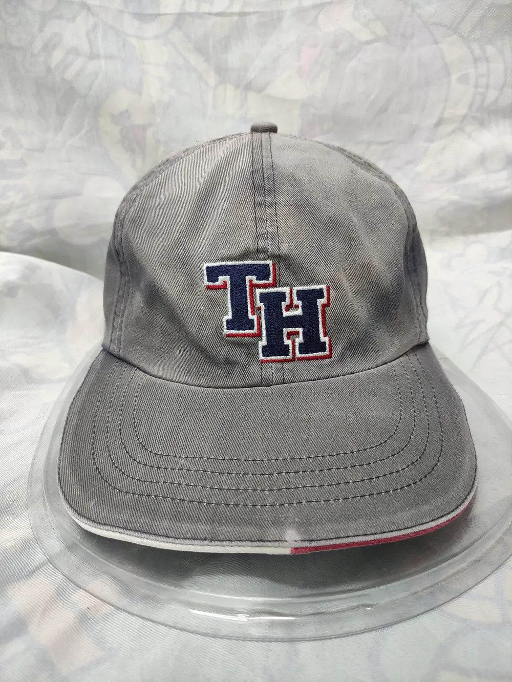 Tommy Hilfiger × Vintage TOMMY HILFIGER VINTAGE CAP DISTRESSED SUNFADED Size ONE SIZE - 2 Thumbnail