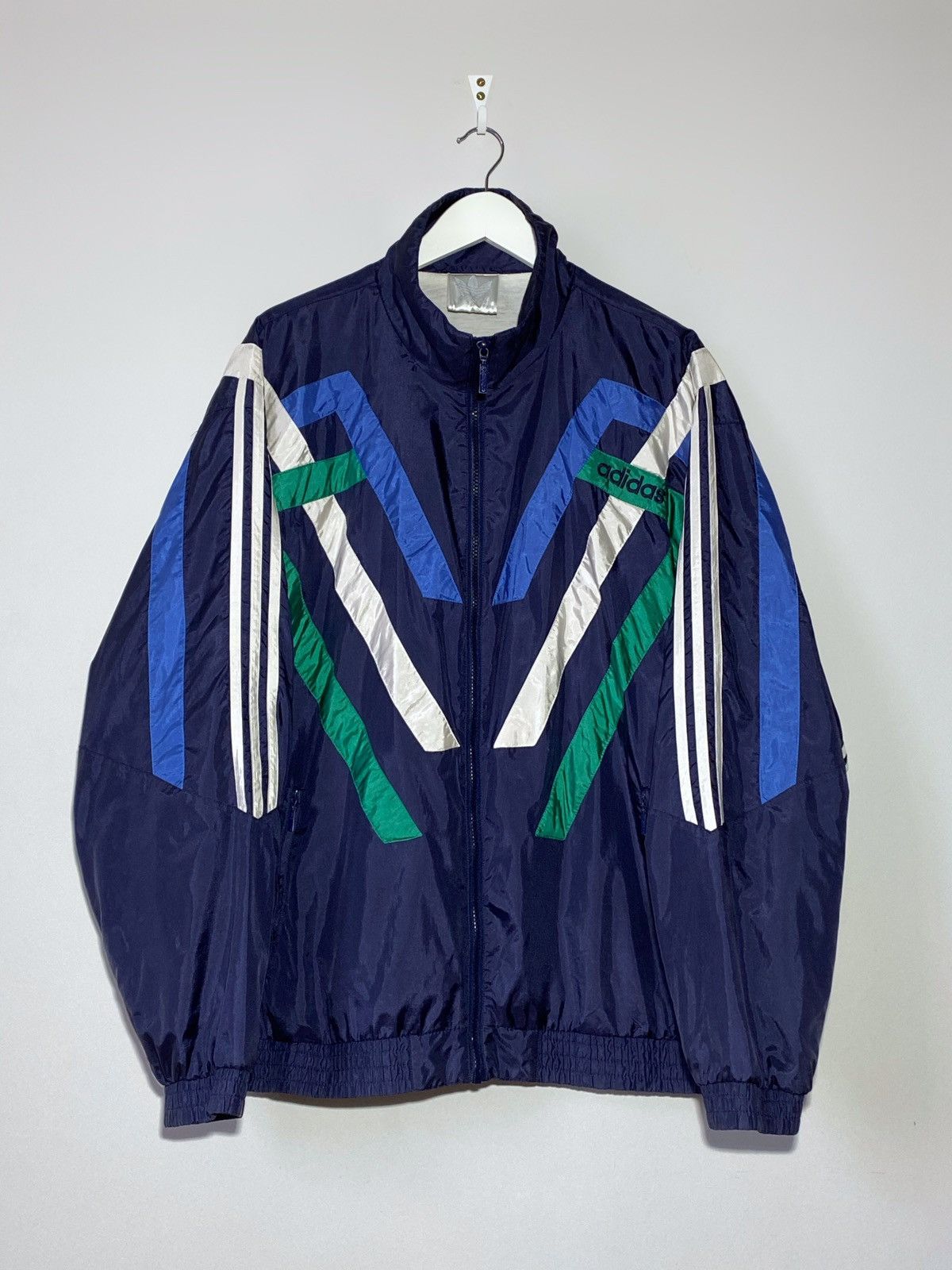 Adidas Vintage 90s Adidas streetwear nylon track jacket | Grailed