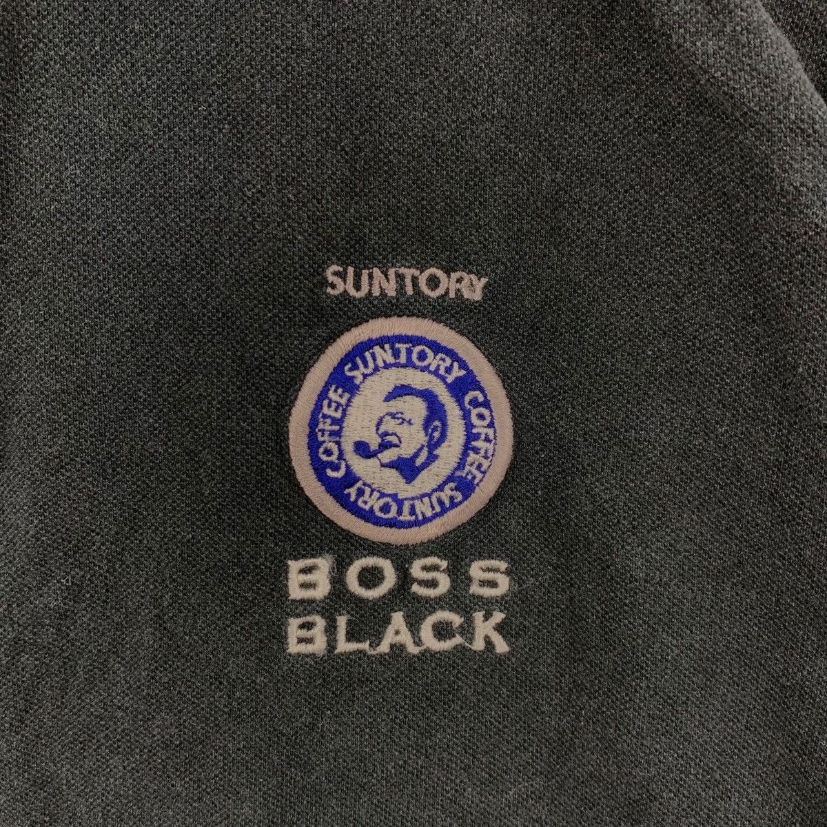 Vintage Vintage SUNTORY BOSS BLACK COFFEE Half Zipper Tee Shirt Polo Size US L / EU 52-54 / 3 - 3 Thumbnail