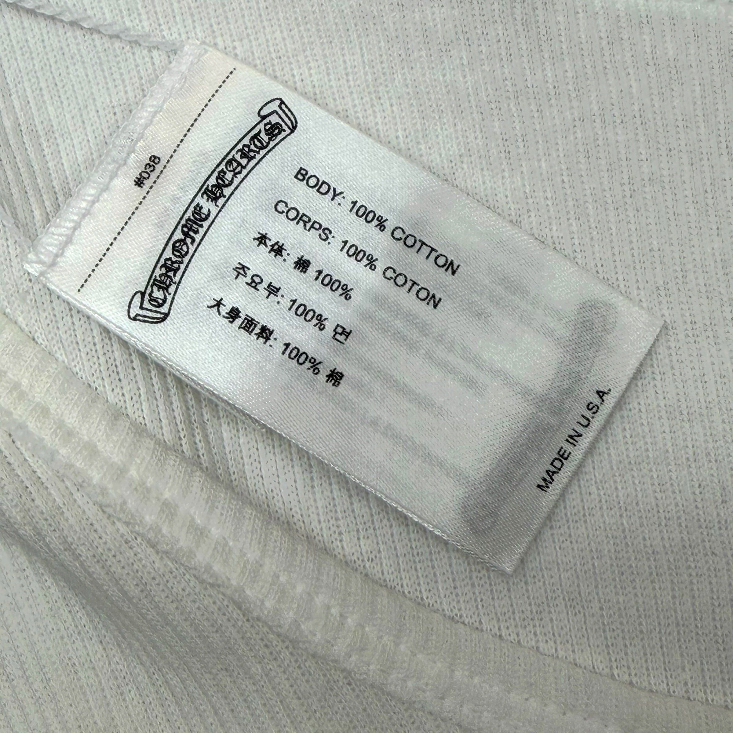 Chrome Hearts Chrome Hearts Pink T-Bar Ribbed Tank White XL Size US XL / EU 56 / 4 - 5 Thumbnail