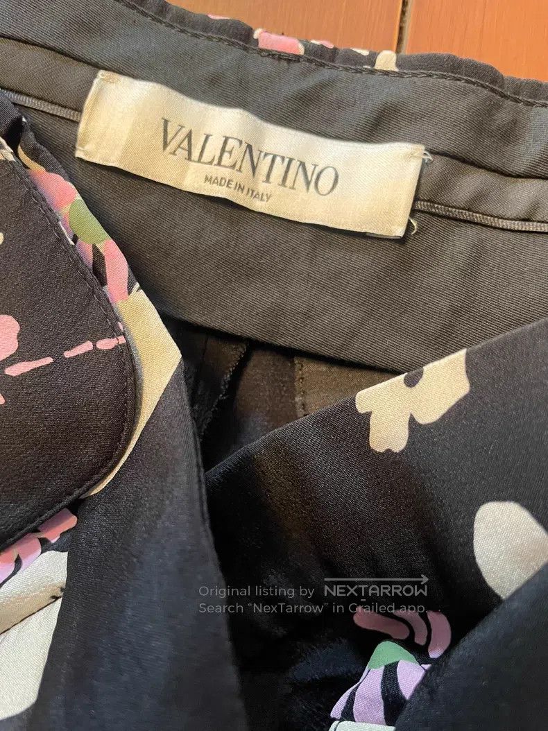 Valentino Valentino Mulberry silk wide-leg pants Size 39" - 2 Thumbnail