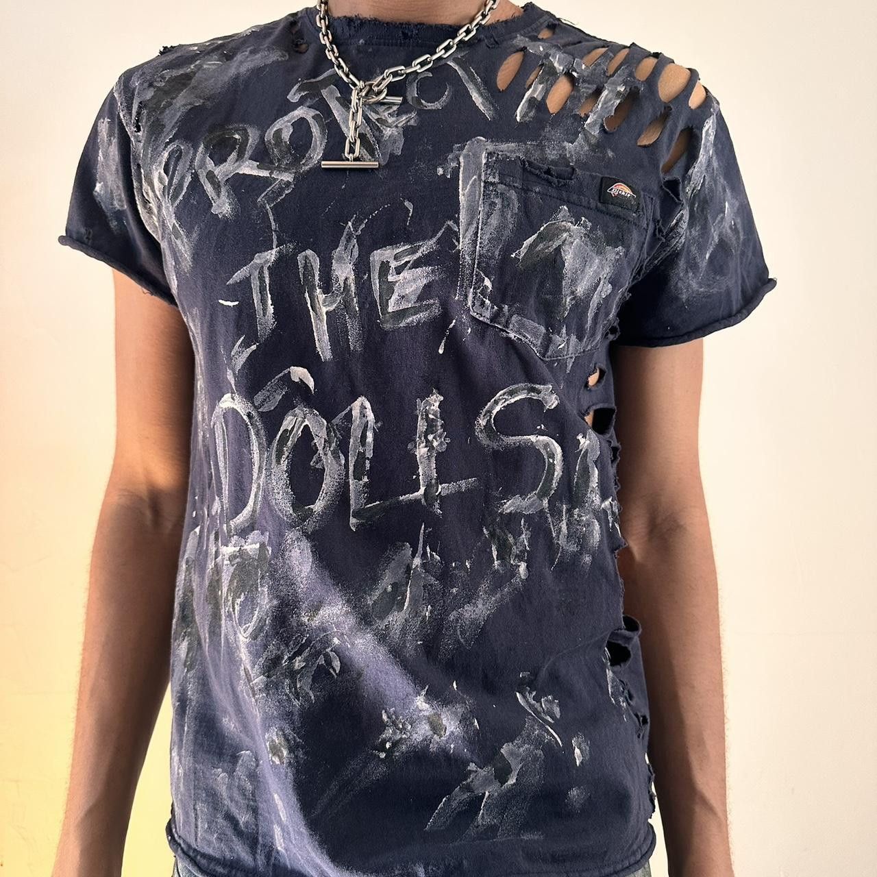 Dickies Dickies 'Protect The Dolls' Painted Navy T-shirt-Medium Size US M / EU 48-50 / 2 - 8 Thumbnail