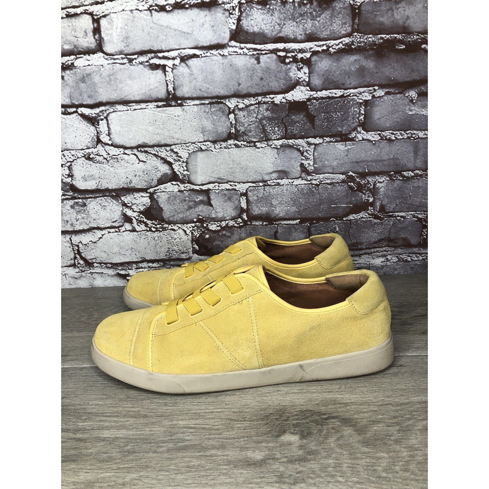 Other Vionic Jean Yellow Suede Casual Comfort Lace Sneakers Shoes Size US 9.5 / IT 39.5 - 19 Thumbnail