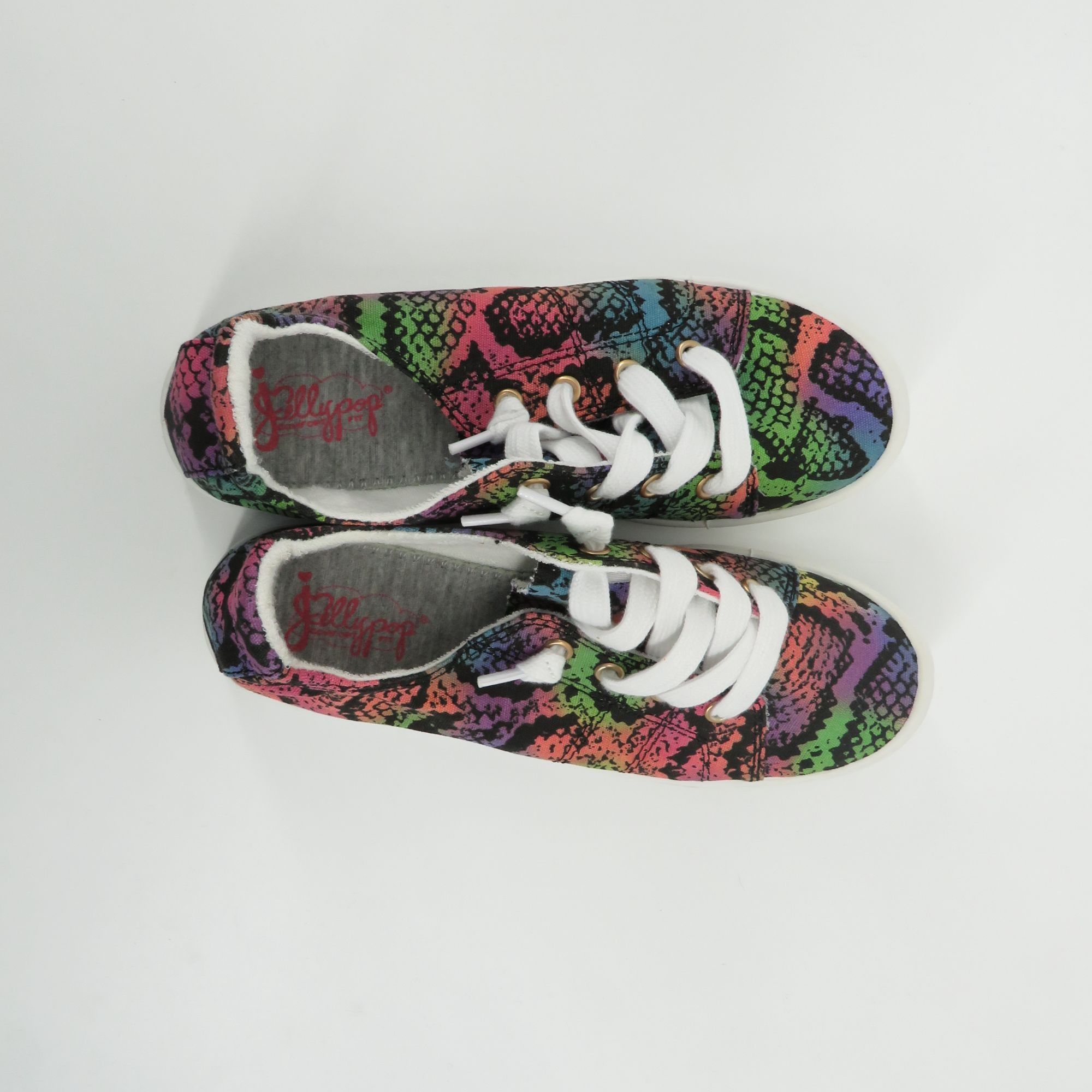 Other Jellypop Womens Rainbow Snake Print Sneakers Lace-Up 6.5 NEW Size US 6.5 / IT 36.5 - 6 Thumbnail