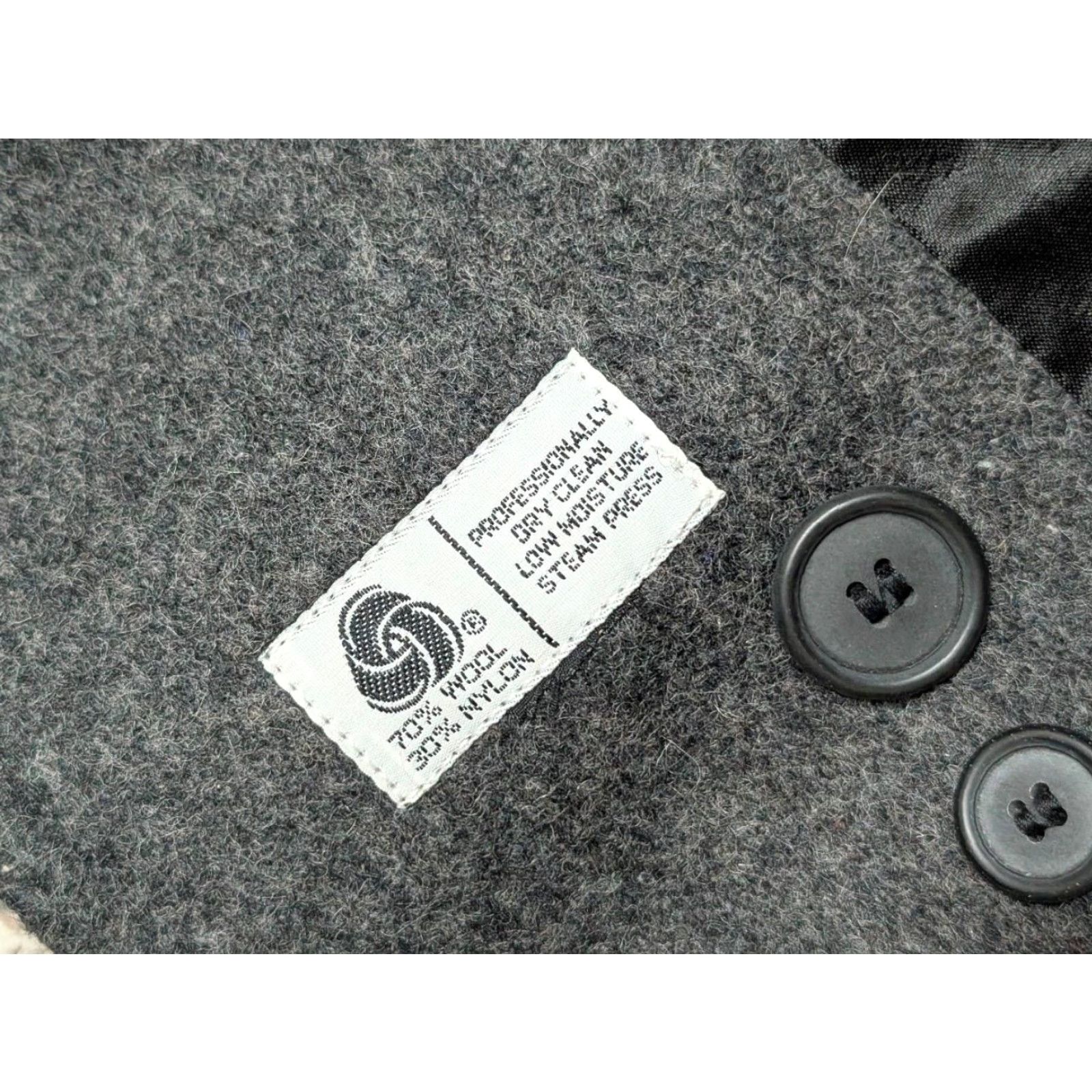 Doublet VINTAGE Botany 500 OVERCOAT Wool Black 3XL Wool Blend Long Double Breasted Belted USA Made Coat Mens Size US XXL / EU 58 / 5 - 6 Thumbnail
