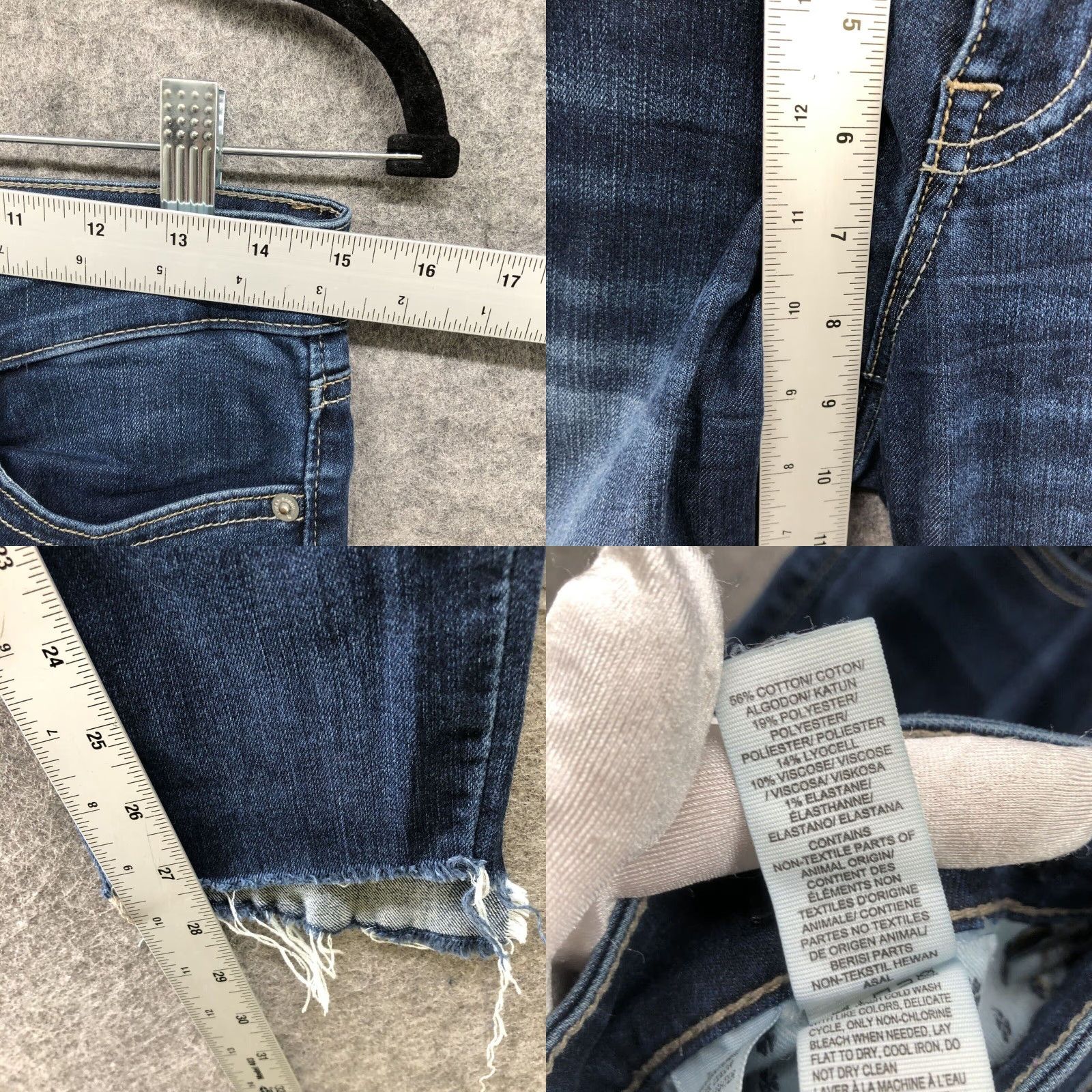 Lucky Brand Lucky Brand Women's Blue Low Rise Skinny Jeans, Size 6, Cotton Blend, Stretch Size 28" / US 6 / IT 42 - 8 Thumbnail