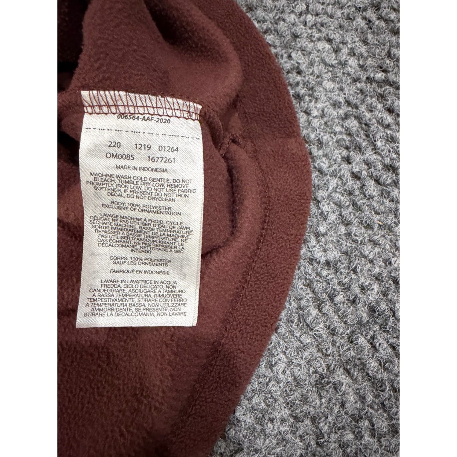 Mountain Hardwear Mountain Hardwear Fleece Pullover Mens XL Brown 1/4 Zip Outdoor Hiking Sweatshirt Regular Size Type Zipper Pockets Mock Neck Logo Size US XL / EU 56 / 4 - 5 Thumbnail