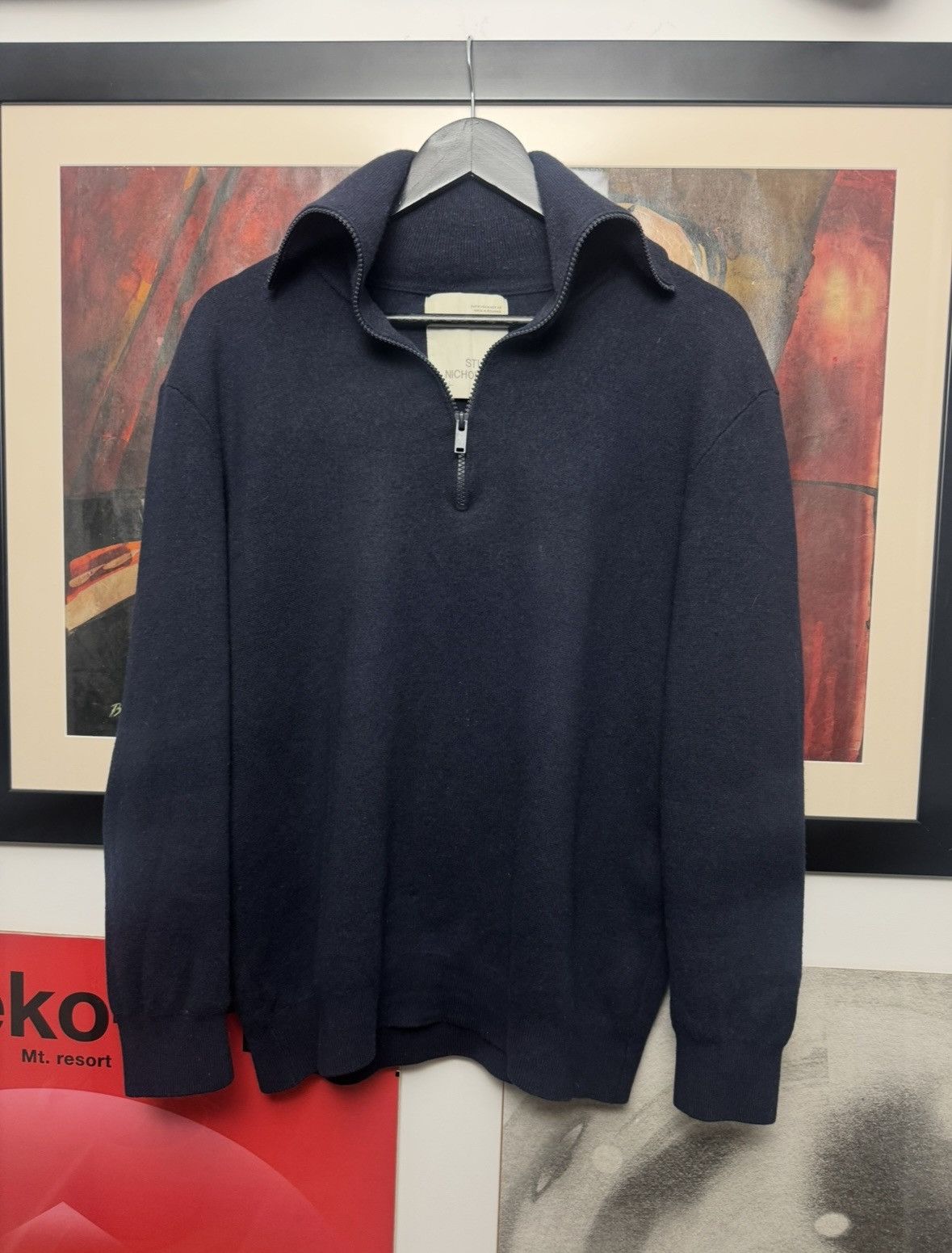Studio Nicholson Studio Nicholson Zara 1/4 Zip Wool Knit Sweater Casual Basic Size US M / EU 48-50 / 2 - 2 Thumbnail
