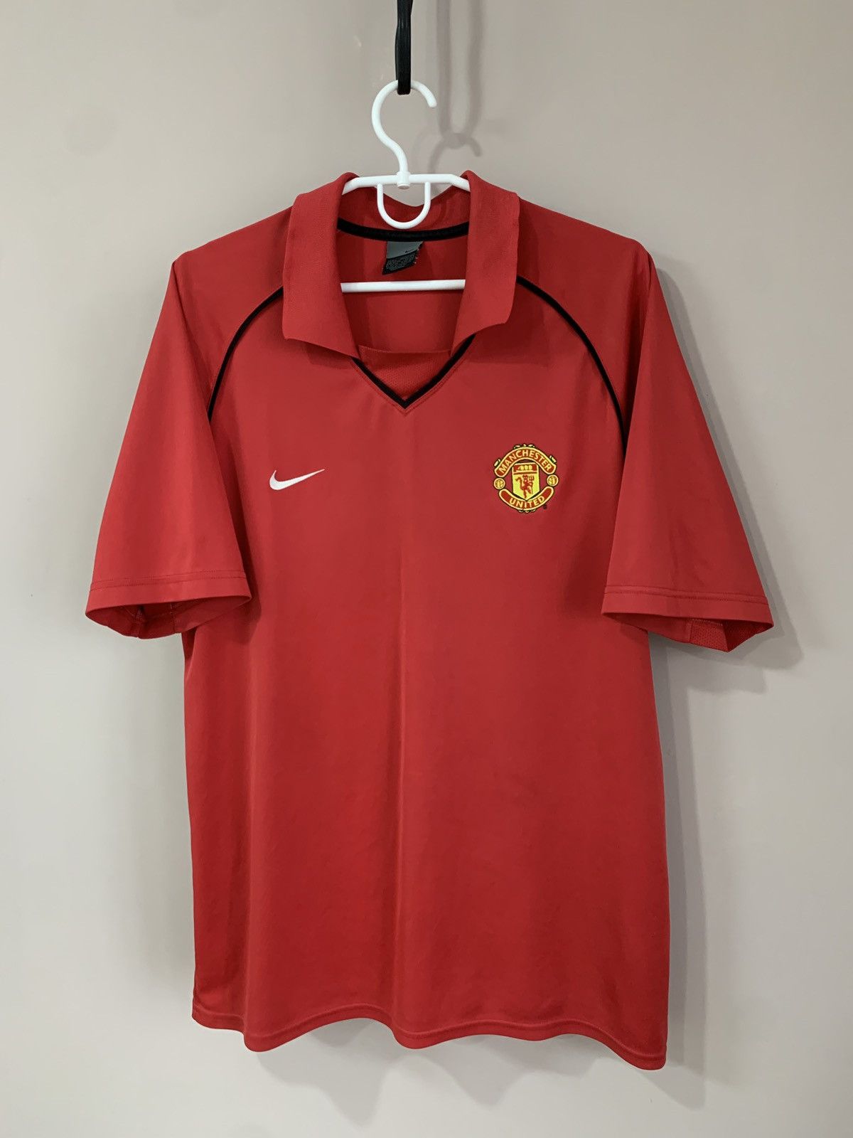 Vintage Vintage Manchester United Nike polo shirt jersey soccer Size US L / EU 52-54 / 3 - 1 Thumbnail