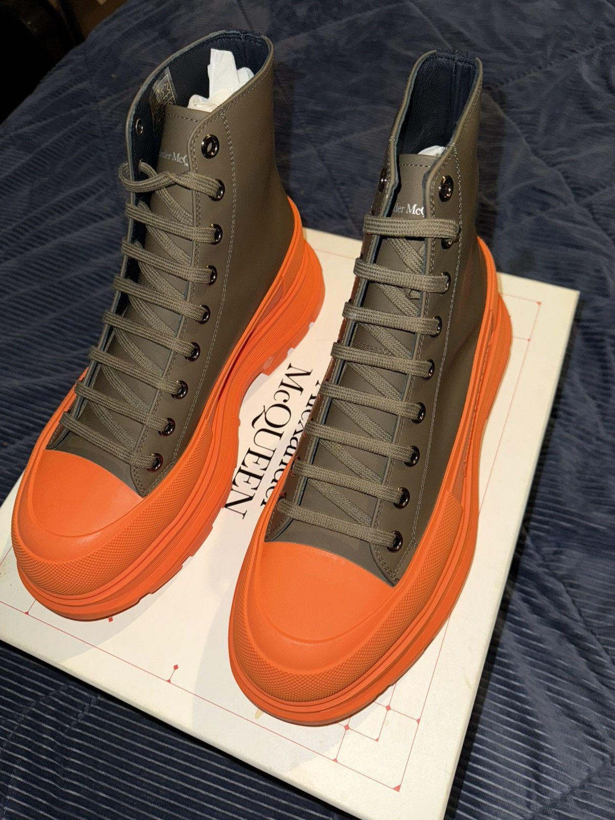 Alexander McQueen Alexander Mcqueen Ssense Exclusive Tread Slick Boots Size US 11.5 / EU 44-45 - 10 Thumbnail