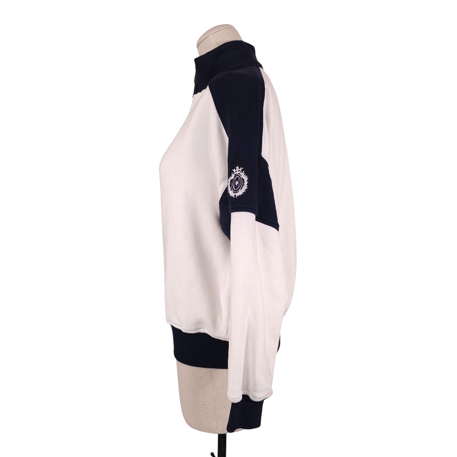 St. John St. John Sport Full Zip Track Jacket White Navy Sz Small Size S / US 4 / IT 40 - 2 Thumbnail