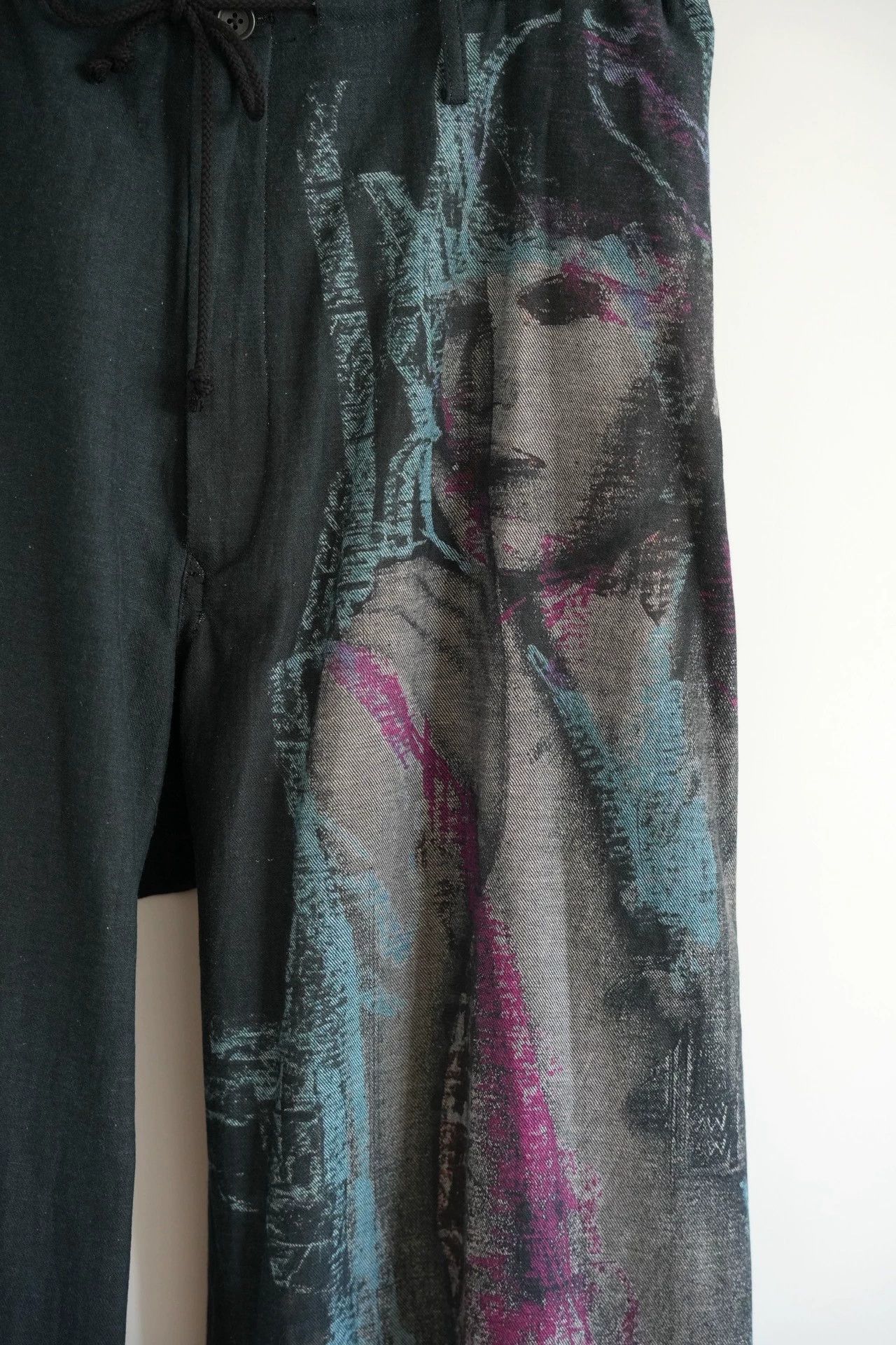 Yohji Yamamoto Yohji Yamamoto 24AW PH Kie Print Cotton Pants Size US 29 - 3 Thumbnail