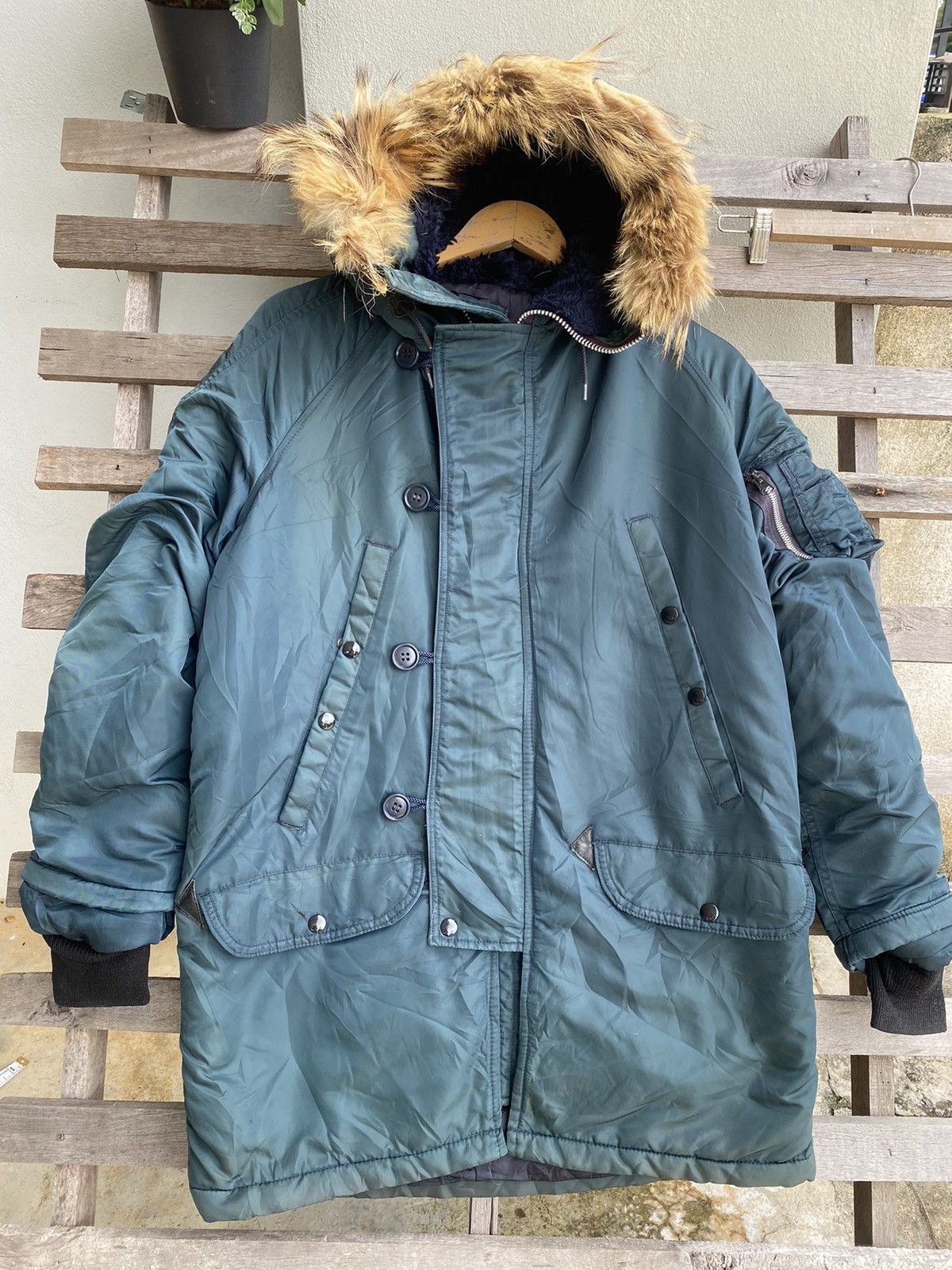 Alpha Industries Vintage N-2B Parka Extreme Cold Weather Fur Ruff Jacket Size US L / EU 52-54 / 3 - 3 Thumbnail
