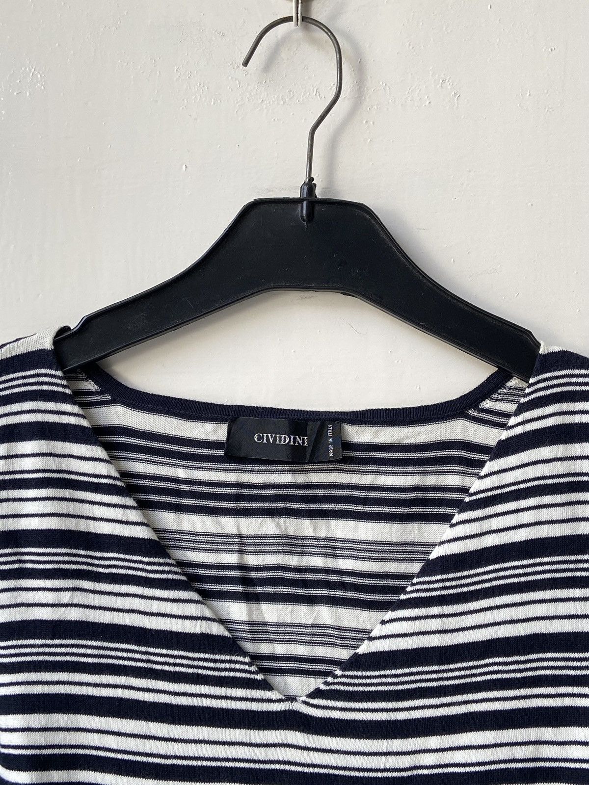 Designer CIVIDINI Striped Sleeveless T-shirt Size US XS / EU 42 / 0 - 12 Thumbnail