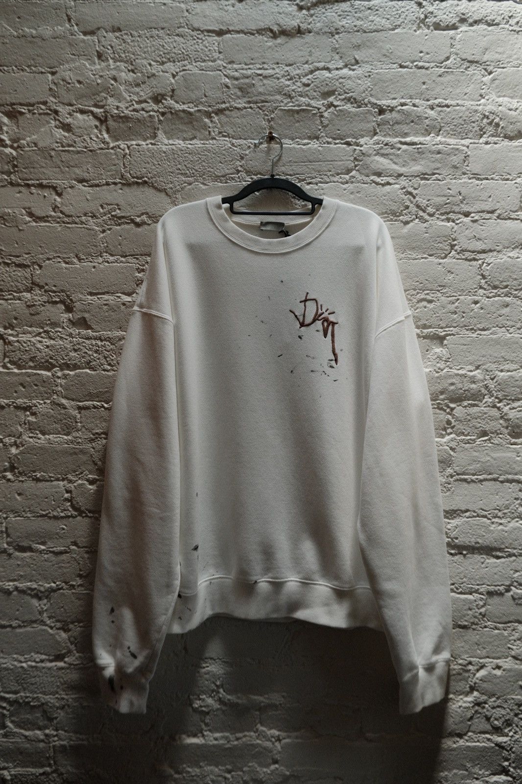 Dior × Travis Scott SS22 Cactus Jack White Paint Splatter Sweatshirt Size US XXL / EU 58 / 5 - 1 Thumbnail