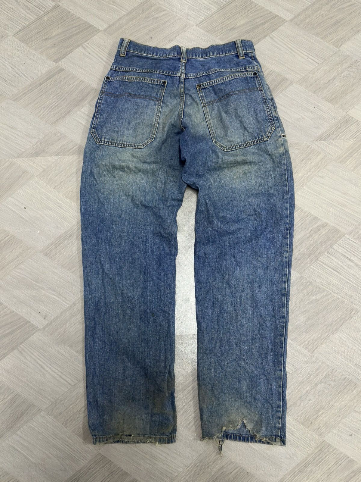 Stussy Vintage Stussy Workwear Denim Distressed Mud Wash Pant Size US 29 - 12 Thumbnail