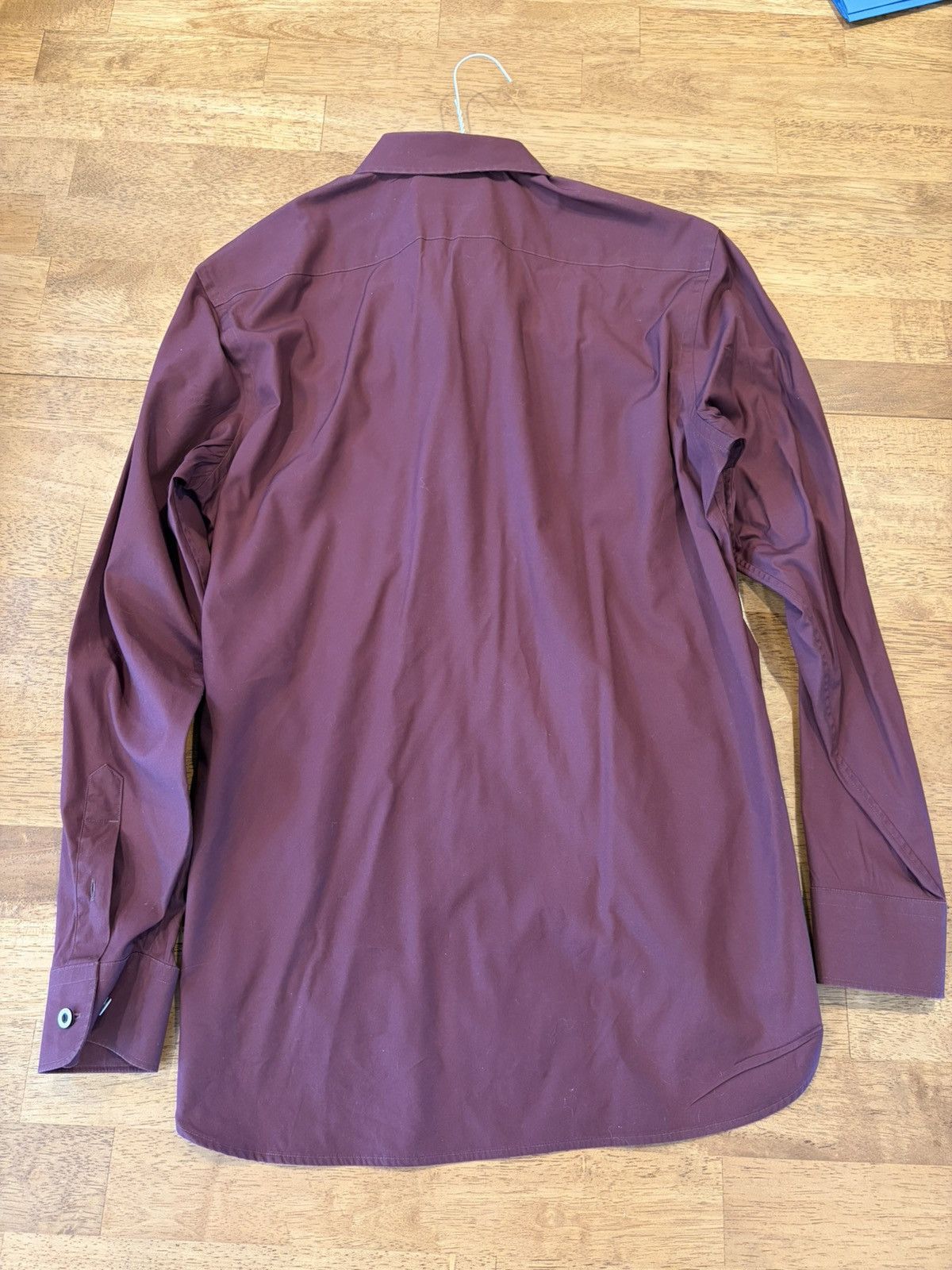 Burberry Burberry Button Down in Maroon/Burgundy Size M Size US M / EU 48-50 / 2 - 2 Thumbnail