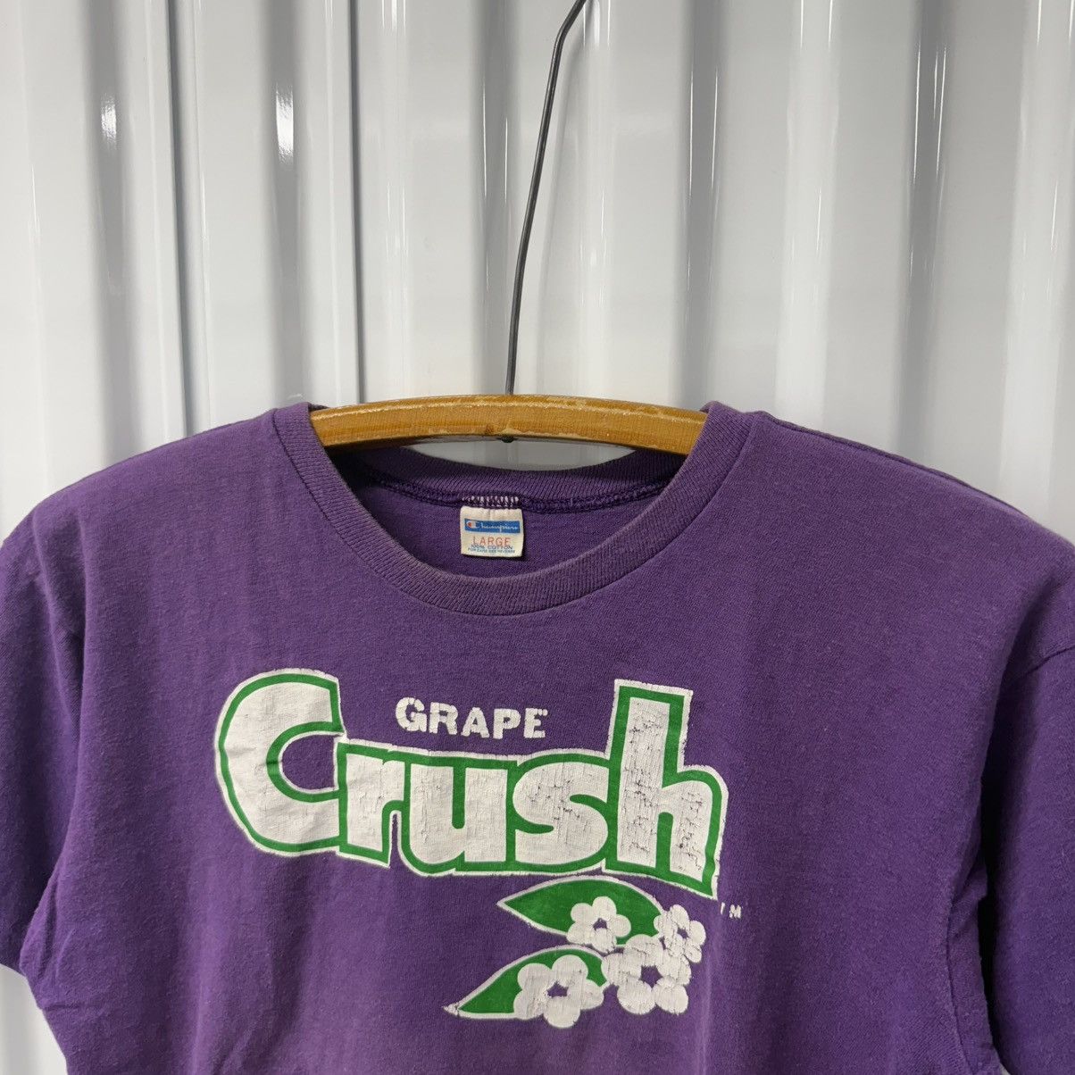 Champion × Vintage Vintage 70s Champion Blue Bar Grape Crush Faded Tee Size US S / EU 44-46 / 1 - 3 Thumbnail