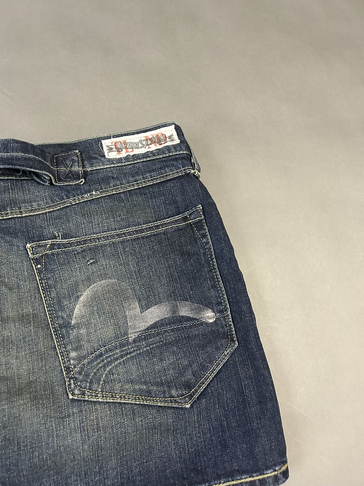Evisu × Japanese Brand × Puma Evisu x Puma vintage navy skirt black seagulls Y2K Size 32" / US 10 / IT 46 - 2 Thumbnail