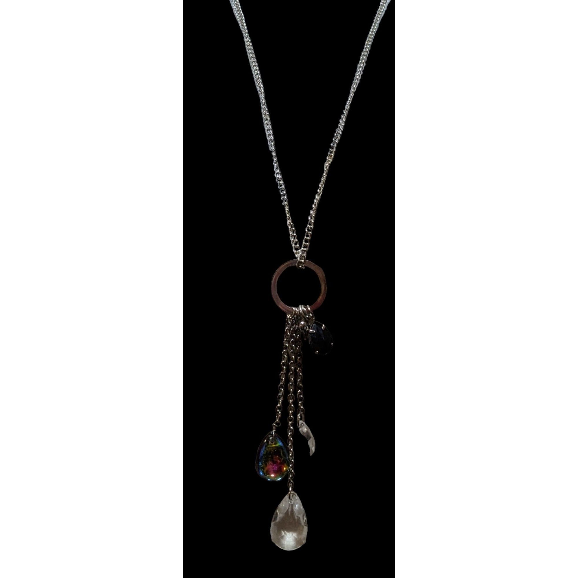 Other Silver Rainbow Drop Charm Necklace Size ONE SIZE - 4 Thumbnail