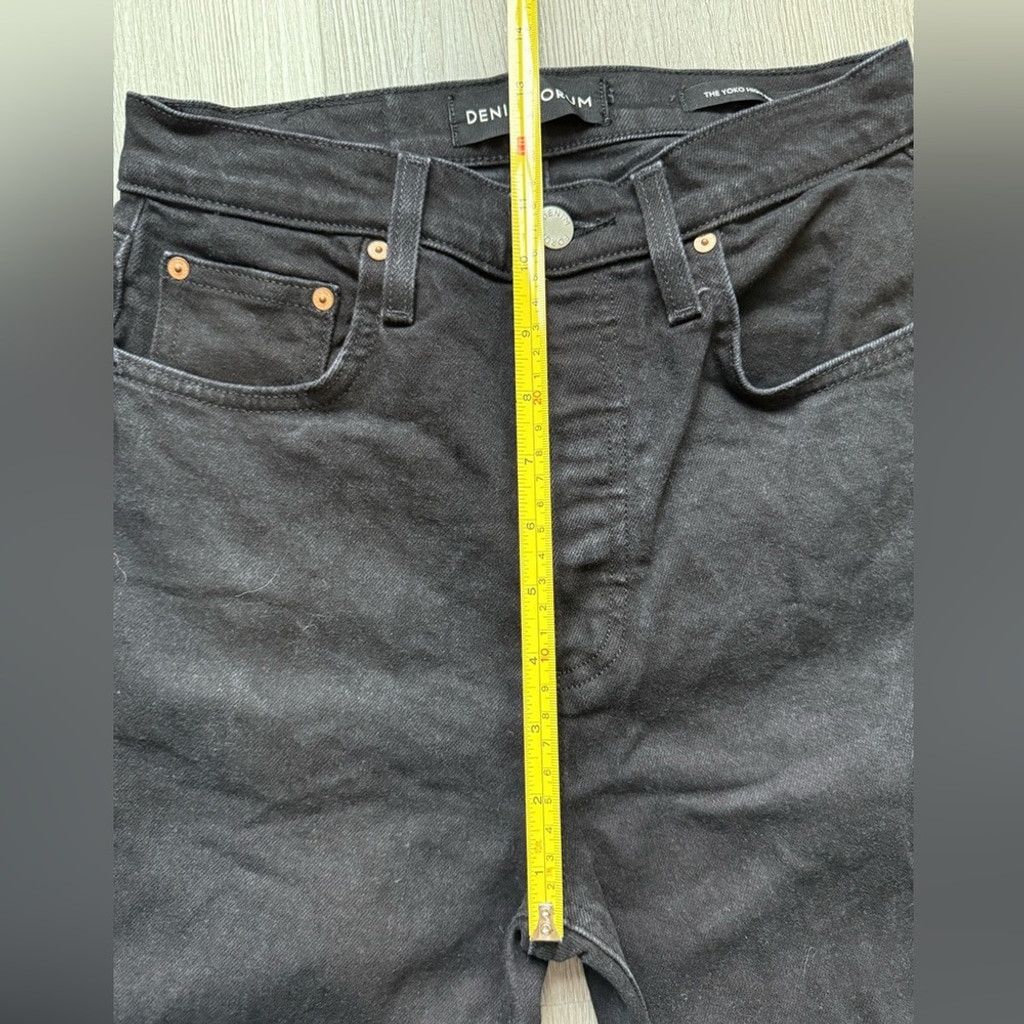 Aritzia Denim Forum Yoko High Rise Slim Women's Skinny Black Jeans Size 26" / US 2 / IT 38 - 10 Thumbnail